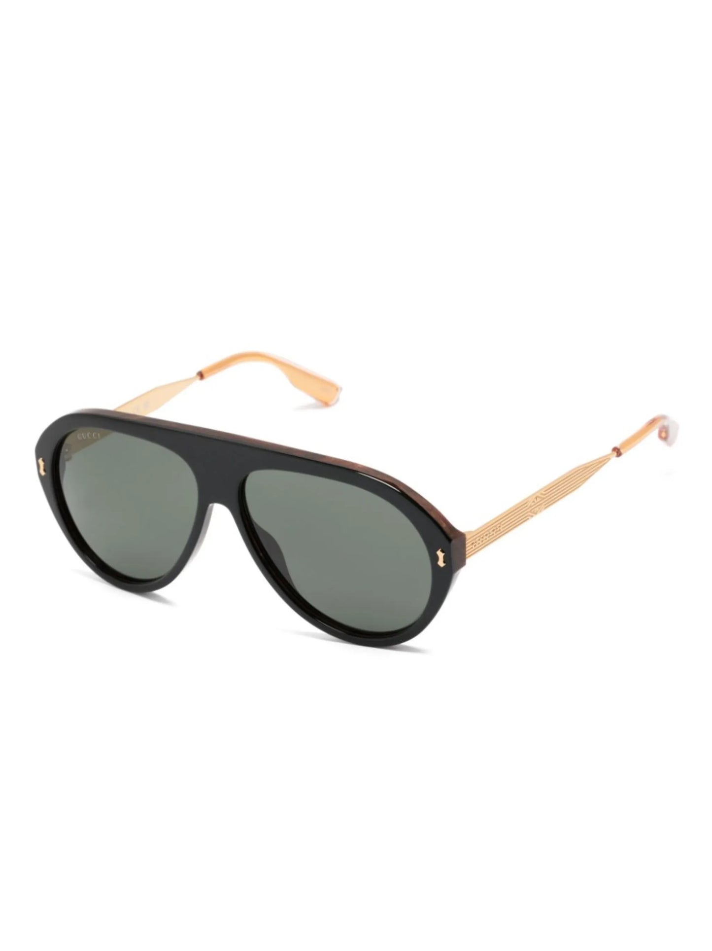 logo-engraved navigator-frame sunglasses