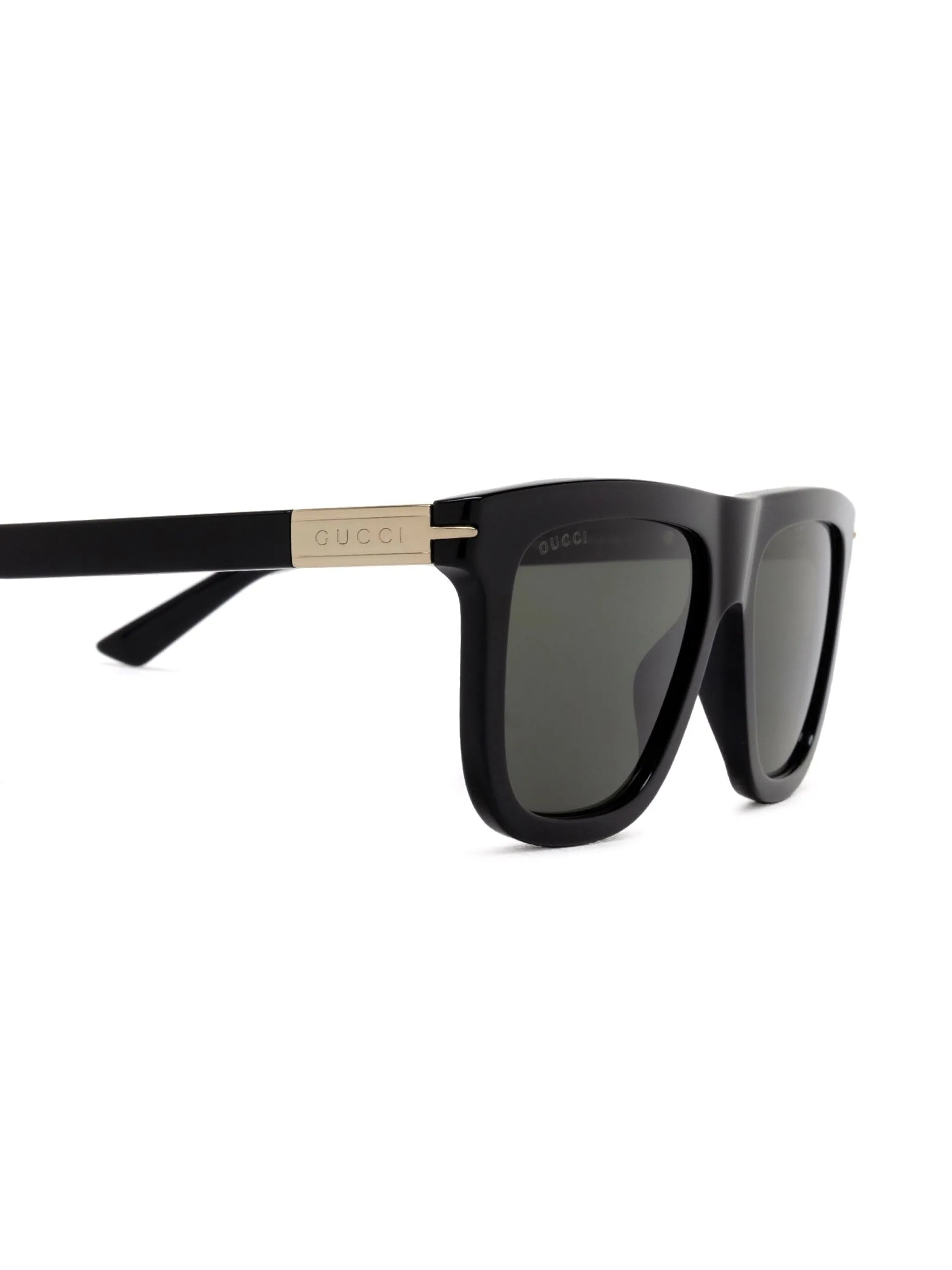 logo-plaque wayfarer-frame sunglasses