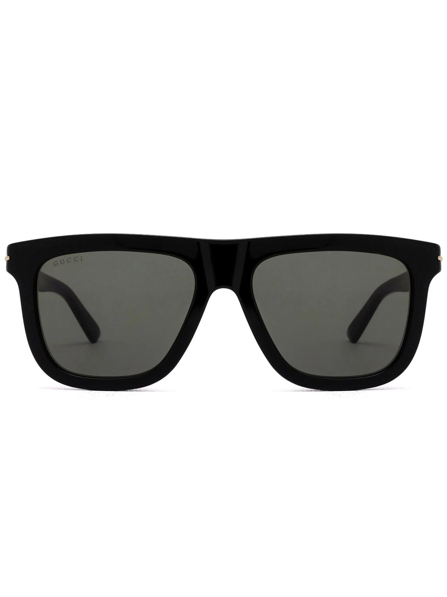 logo-plaque wayfarer-frame sunglasses