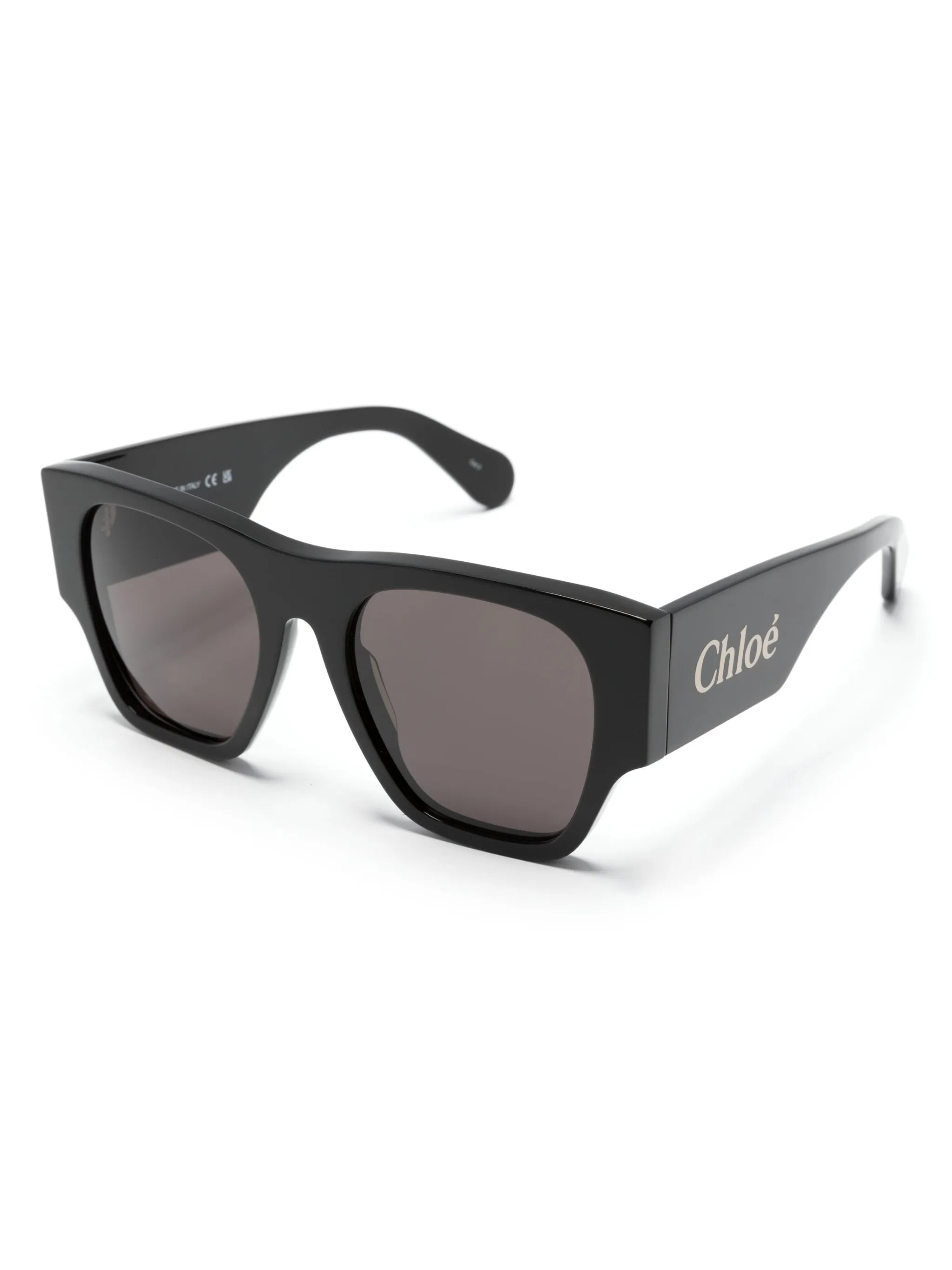 oversized D-frame sunglasses