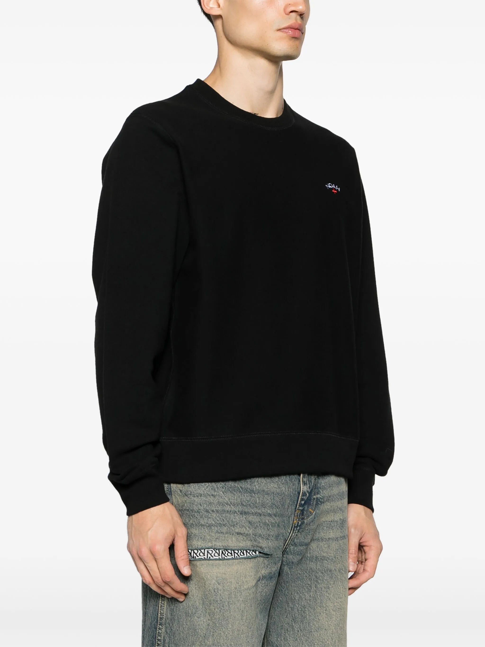 logo-embroidered cotton sweatshirt