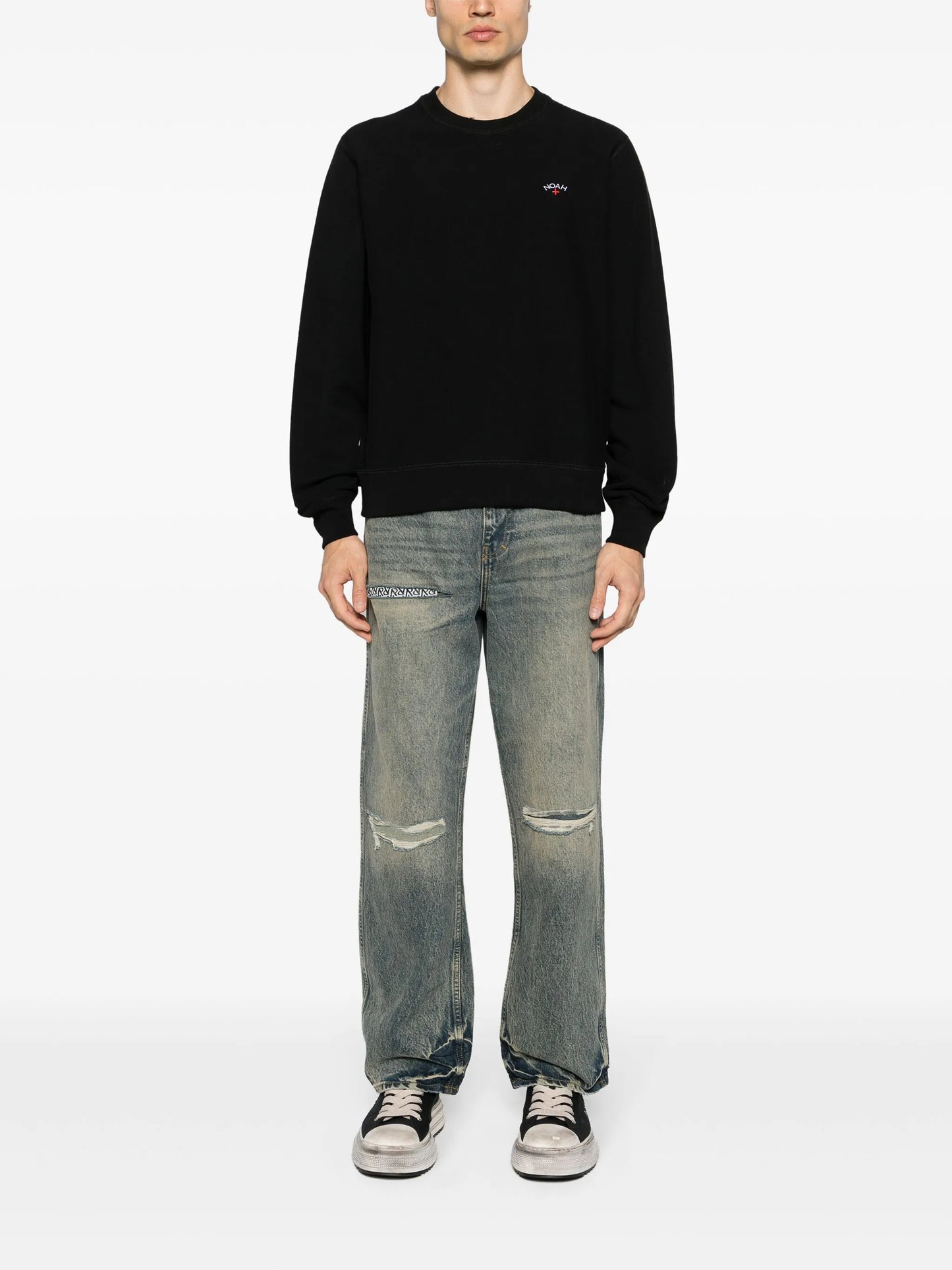 logo-embroidered cotton sweatshirt