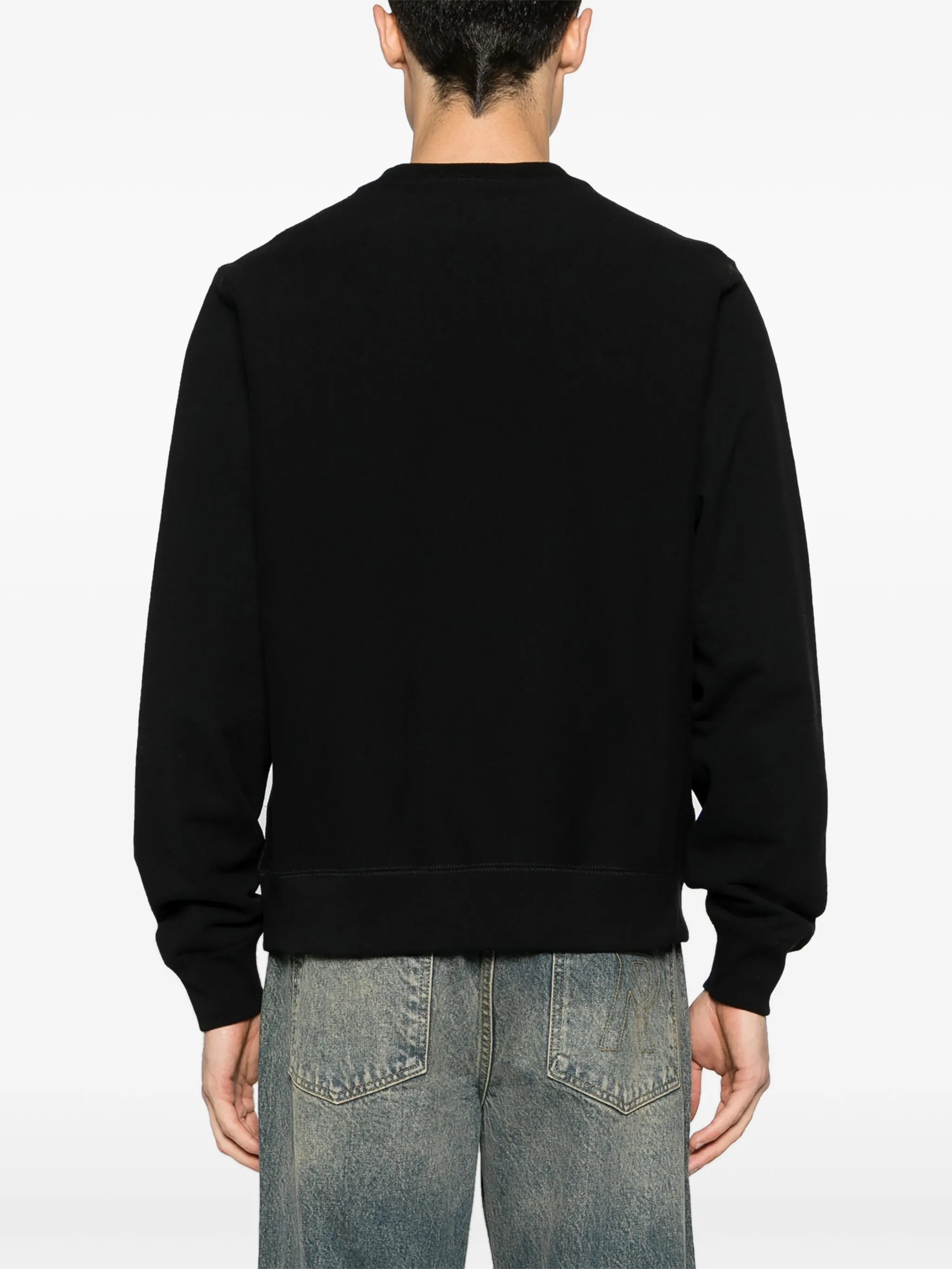 logo-embroidered cotton sweatshirt