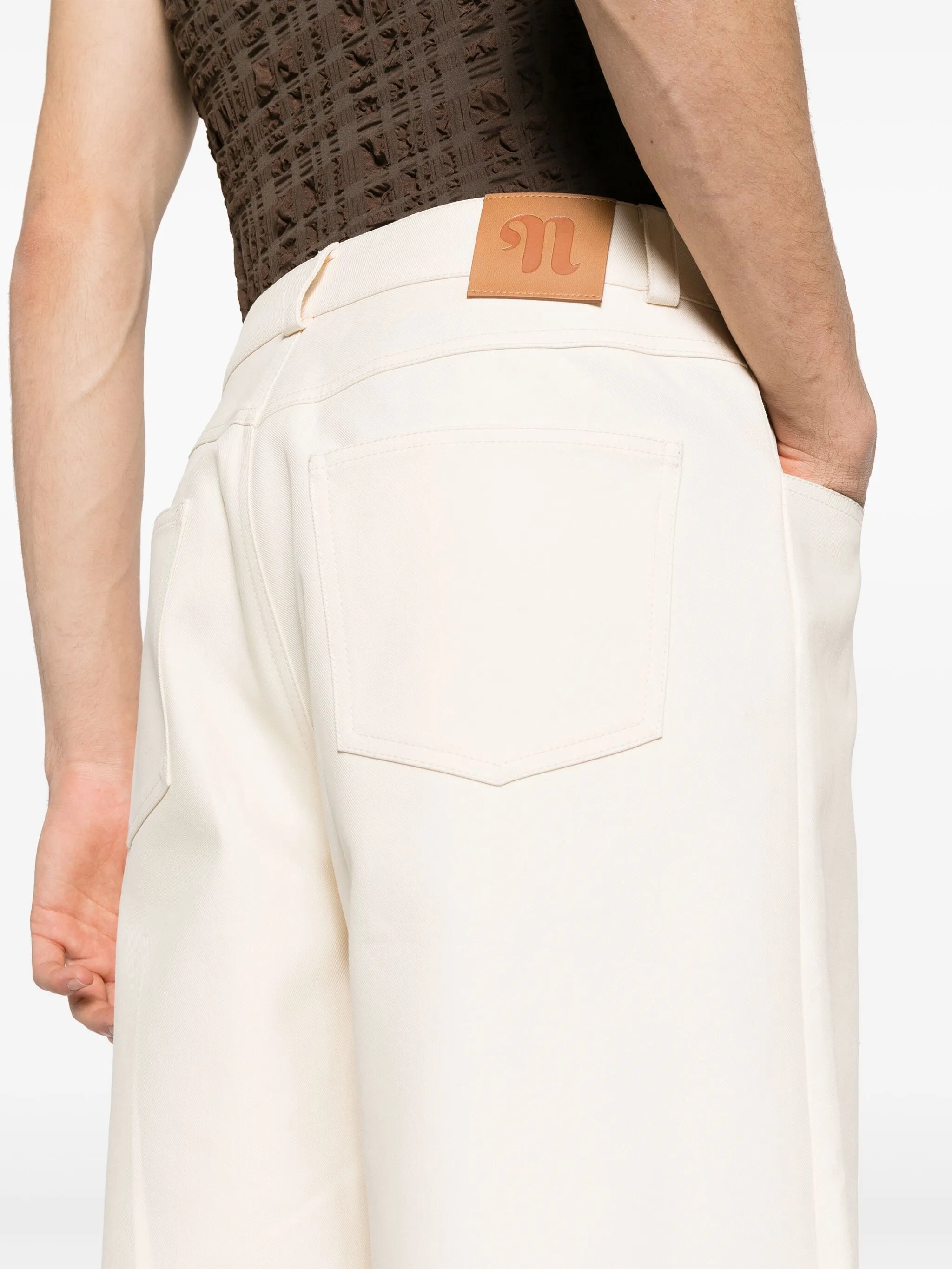 Juran high-waist wide-leg trousers
