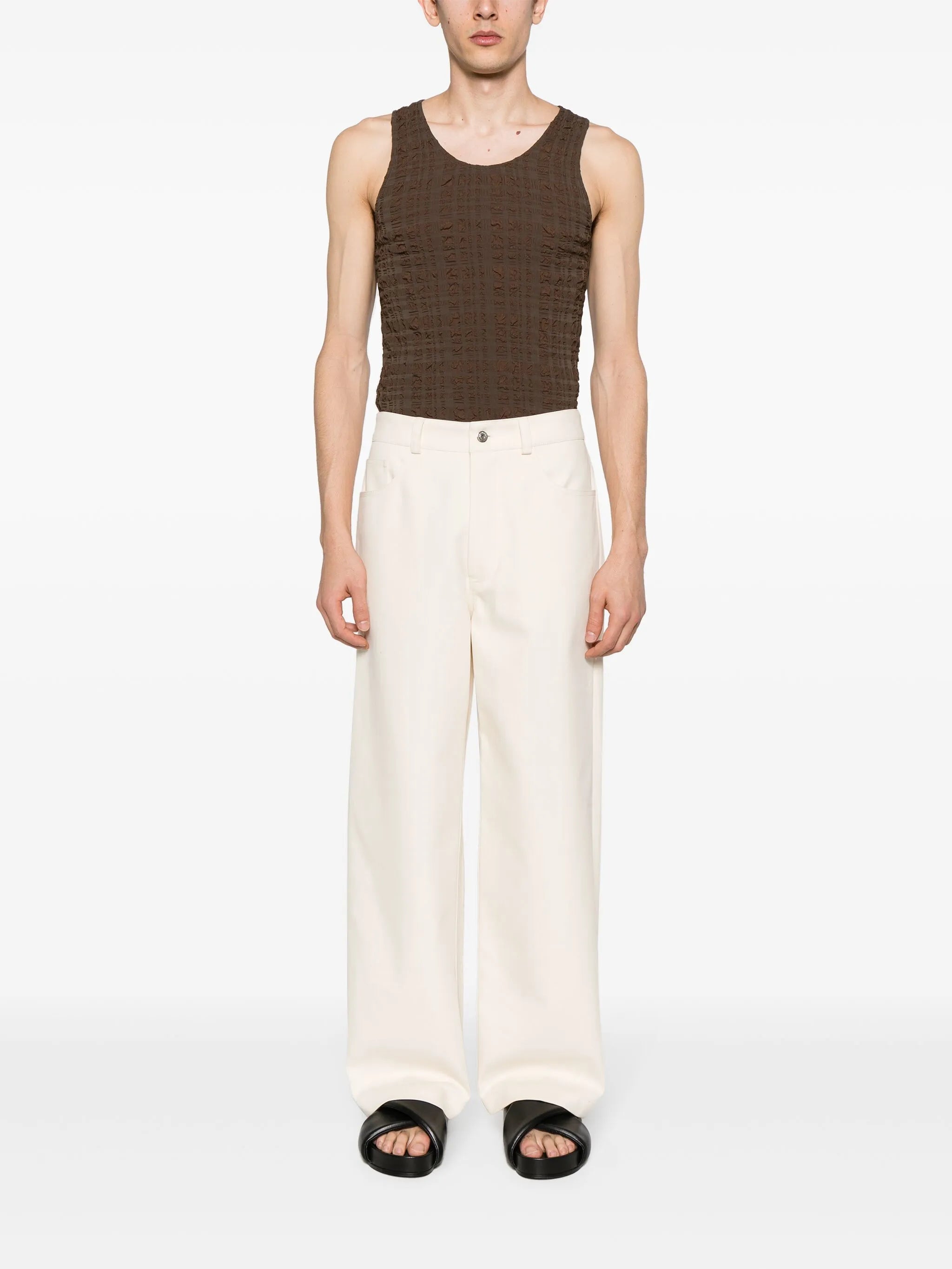 Juran high-waist wide-leg trousers