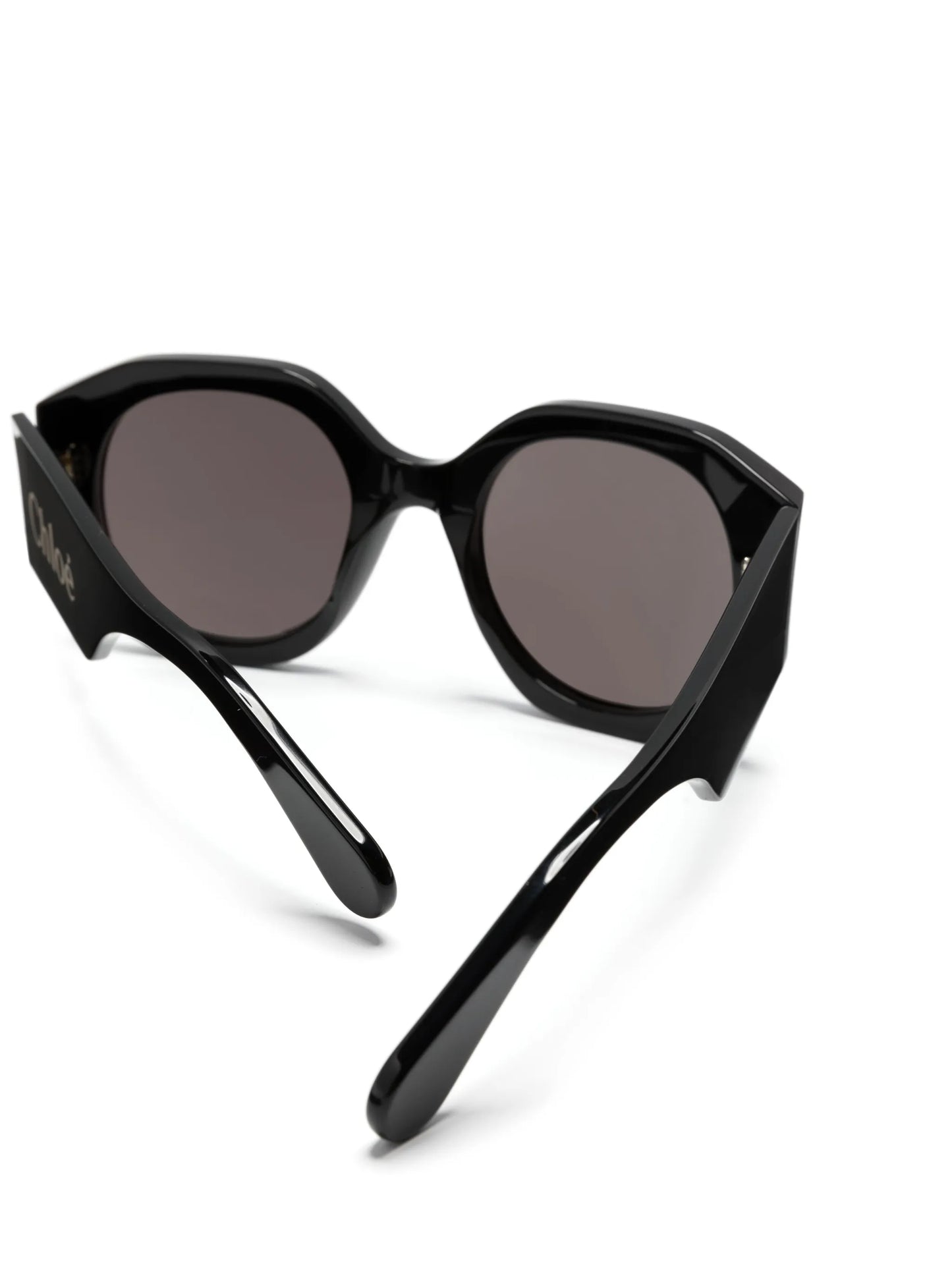 oversized round-frame sunglasses
