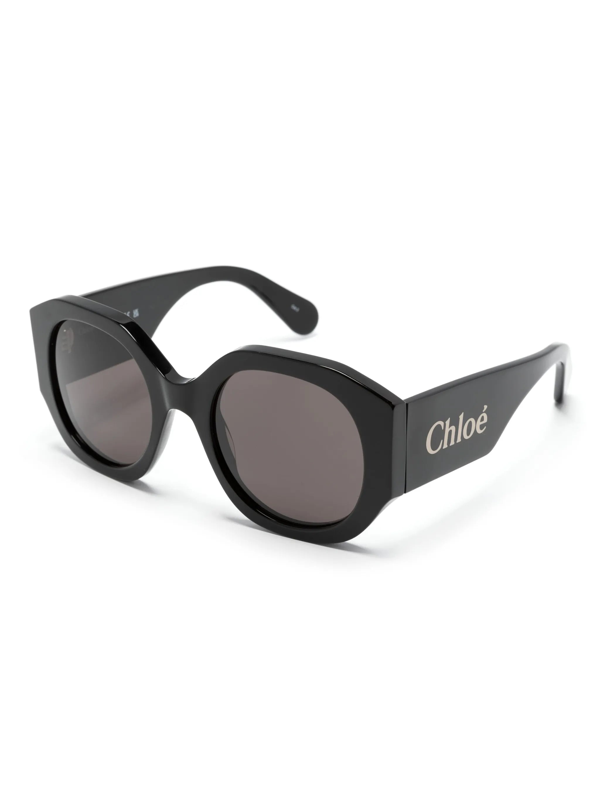 oversized round-frame sunglasses