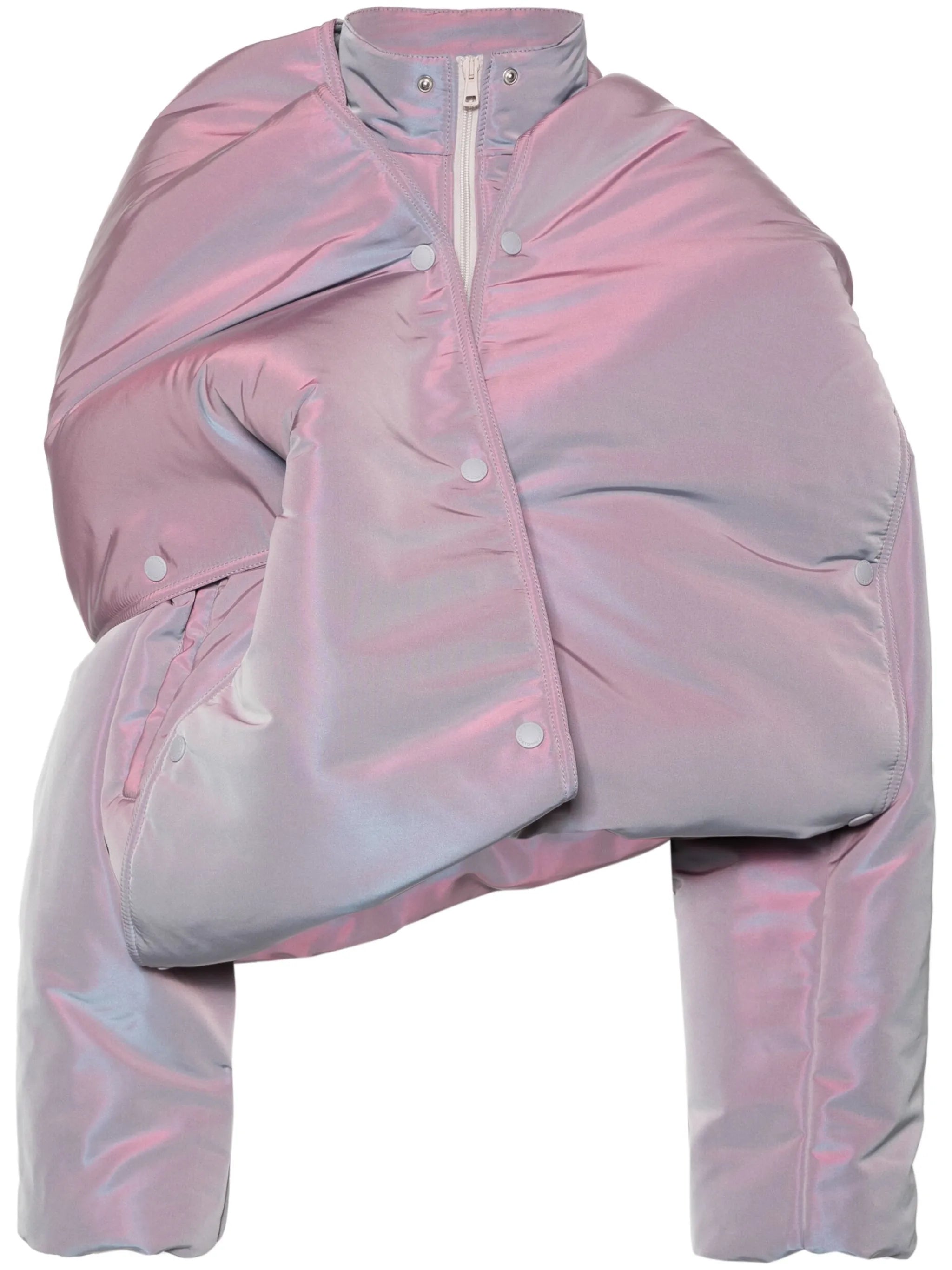 Snap Off cropped puffer jacket