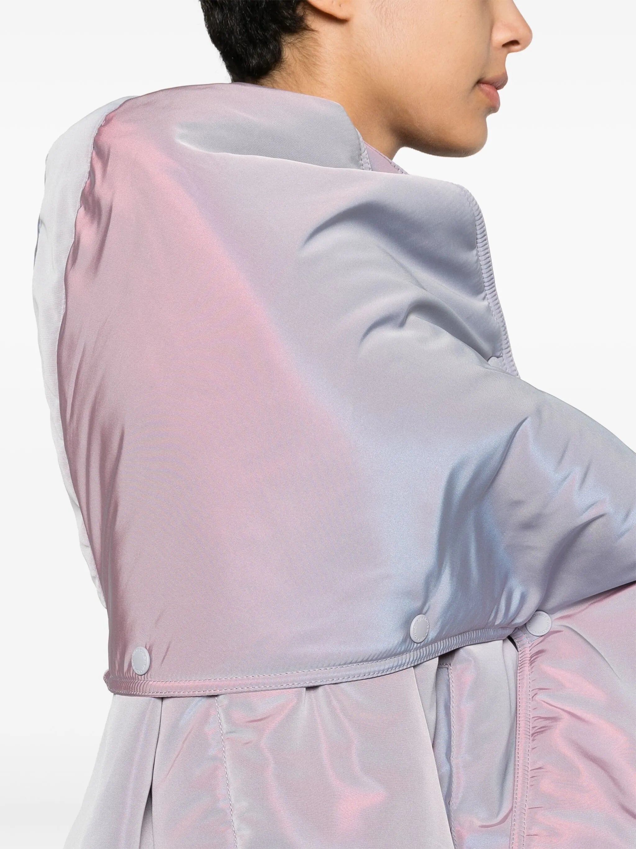 Snap Off cropped puffer jacket