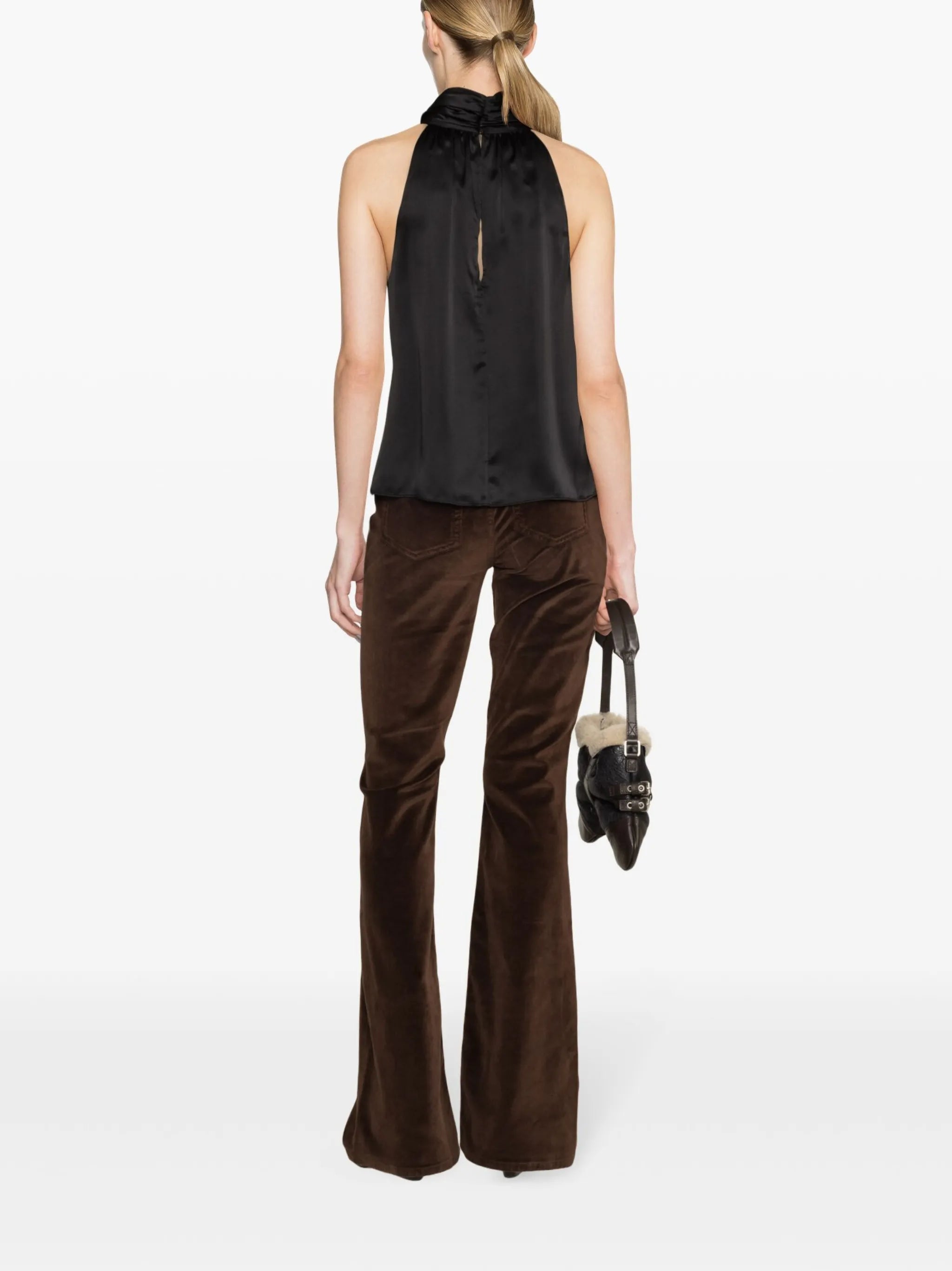 flared velveteen trousers
