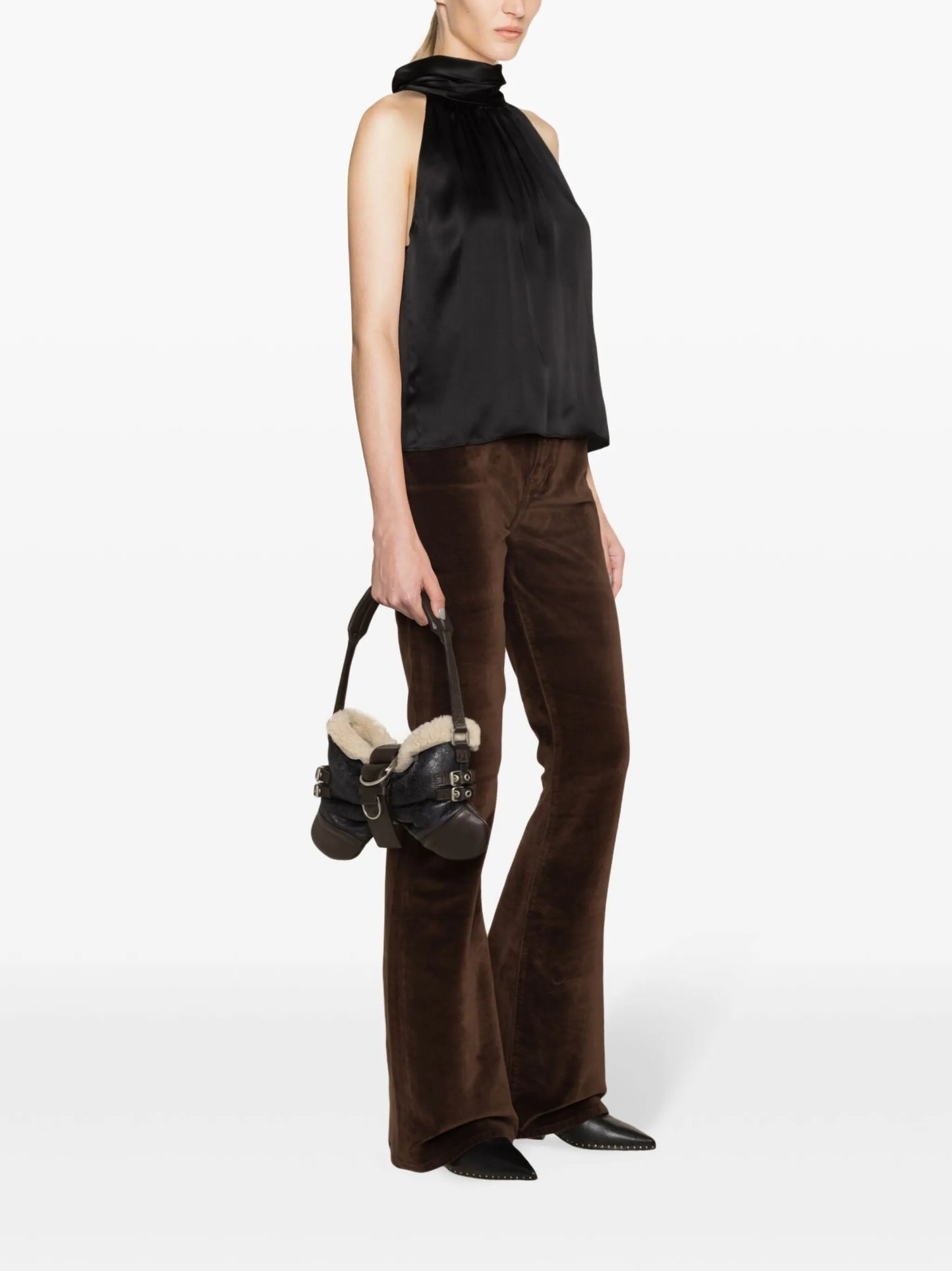 flared velveteen trousers