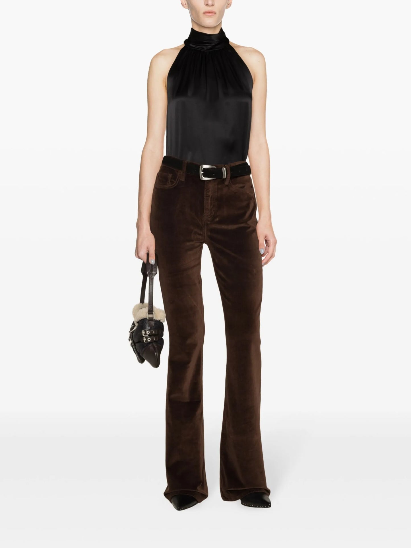 flared velveteen trousers