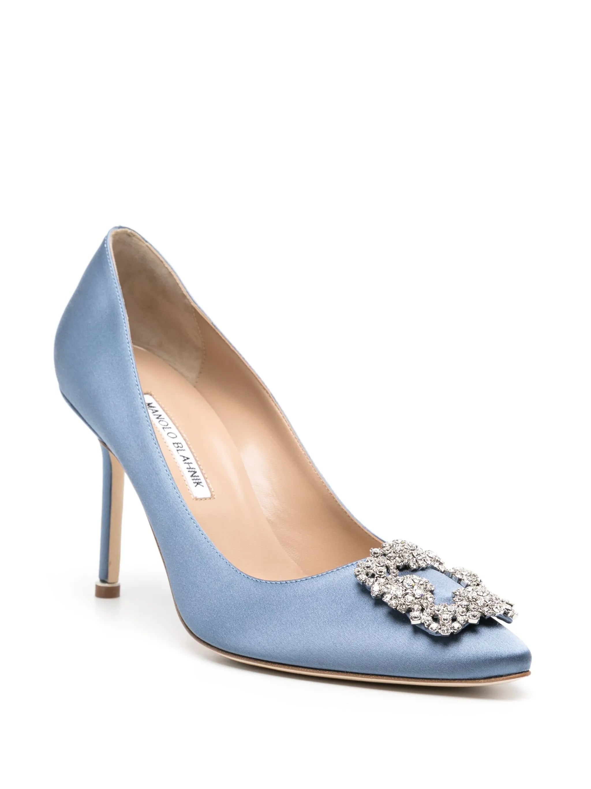 Hangisi 90mm satin pumps