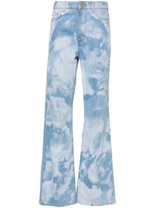bleached bootcut jeans