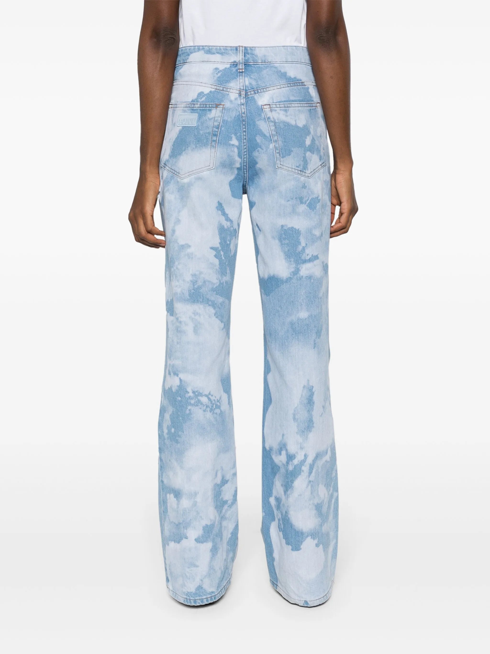 bleached bootcut jeans