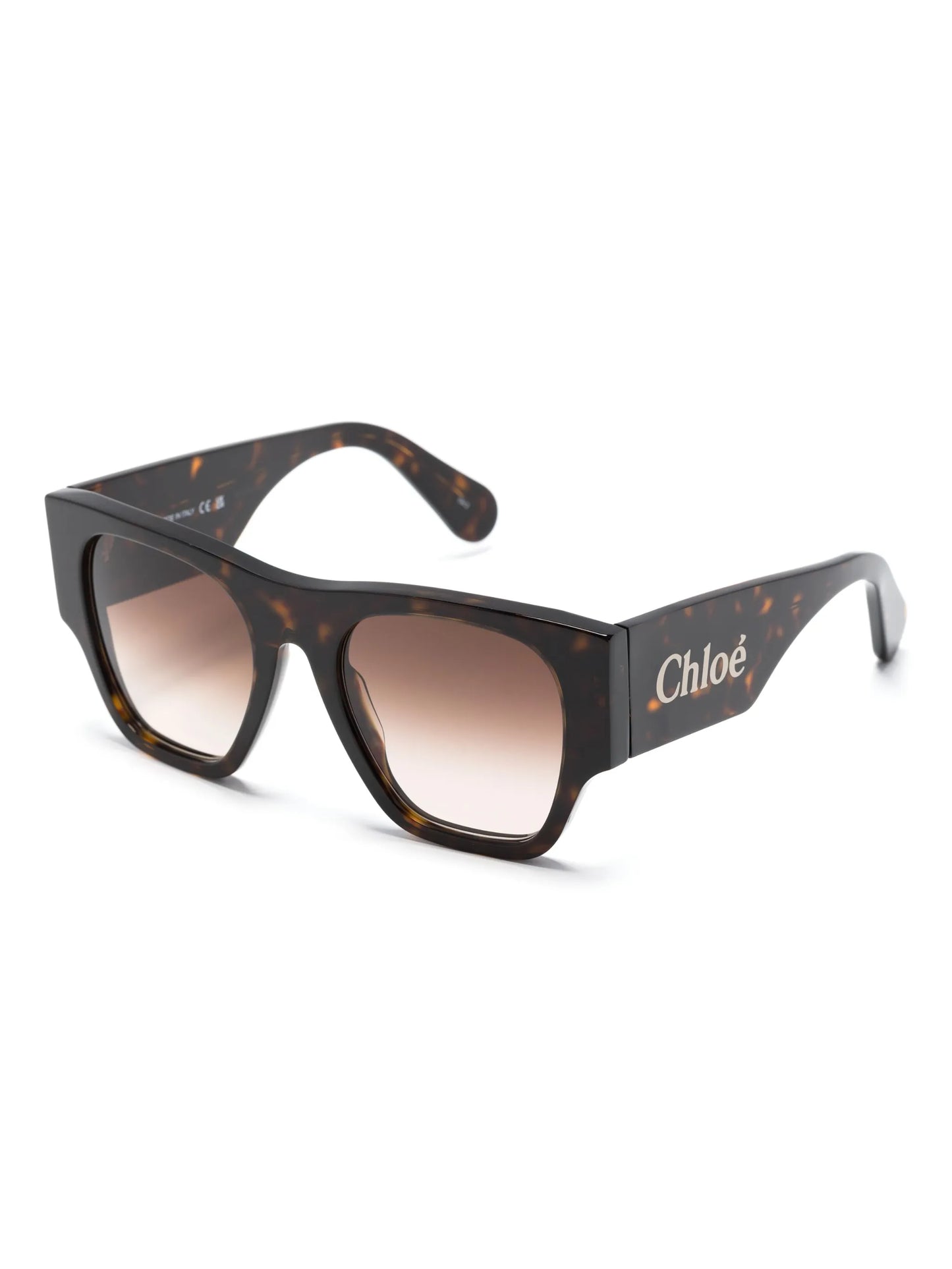 logo-print oversized sunglasses