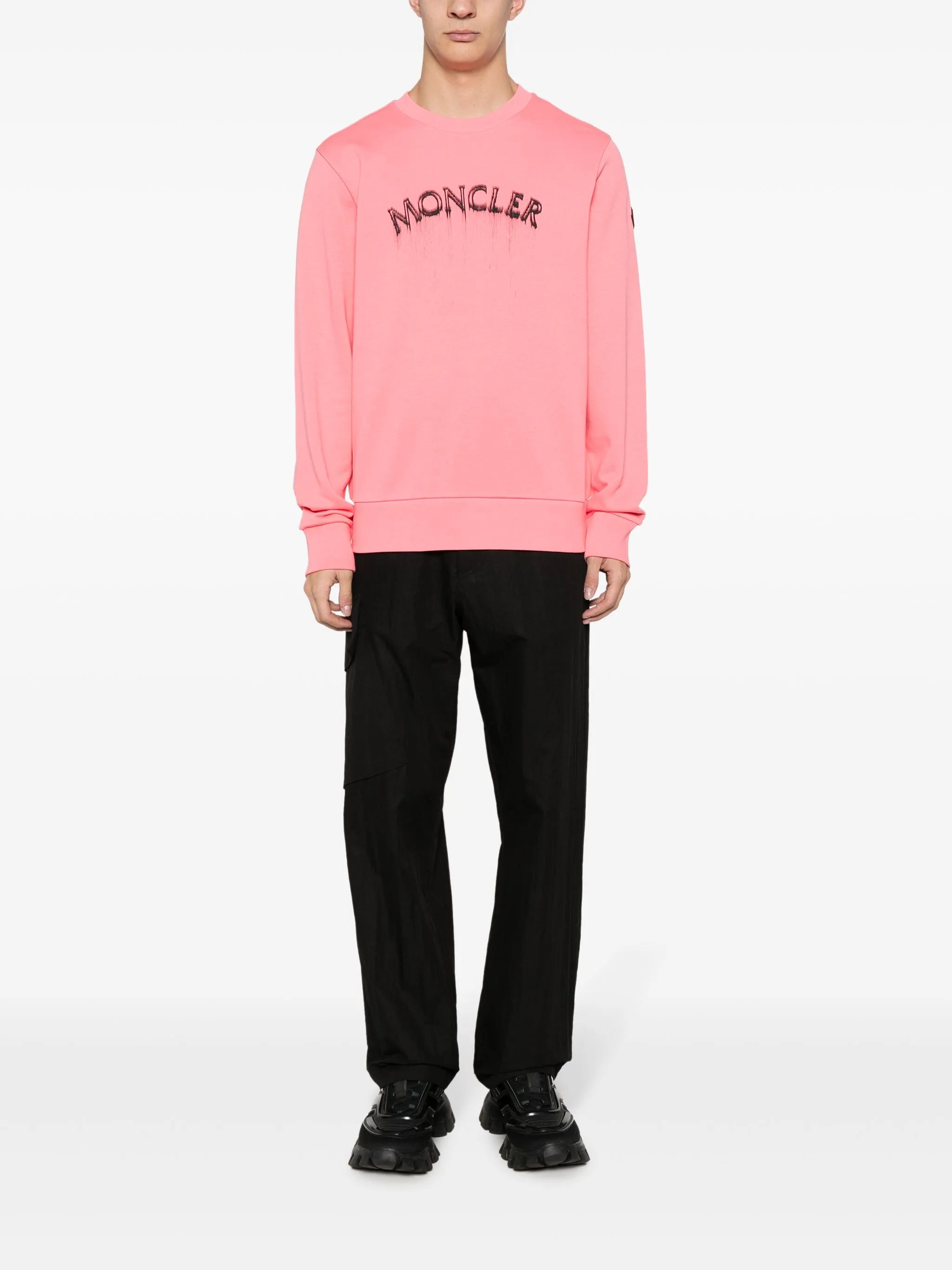 logo-embroidered cotton sweatshirt