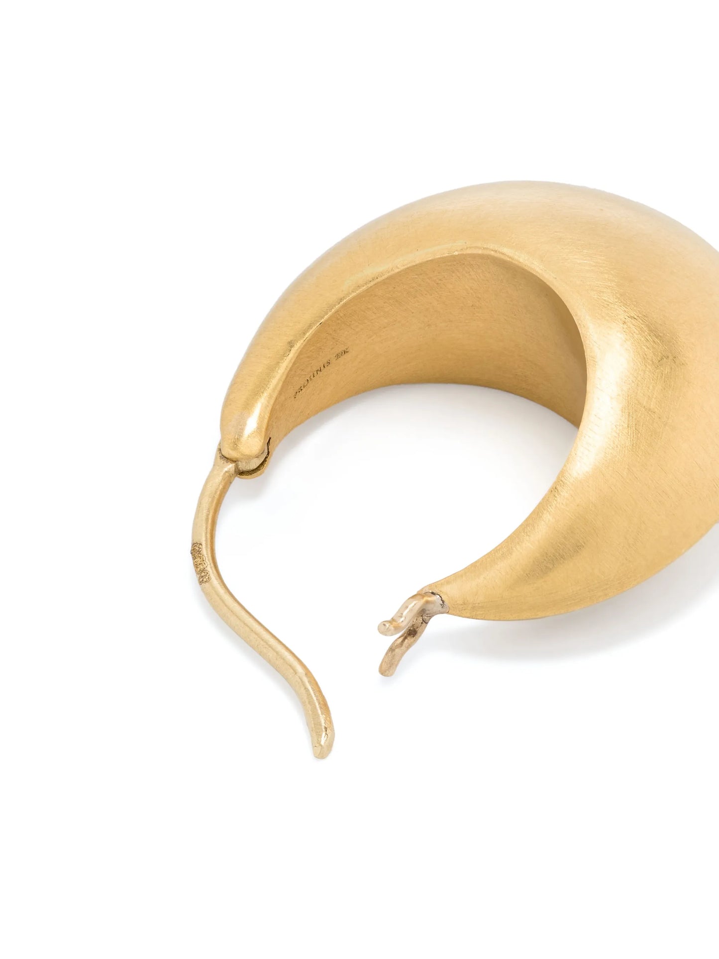 22kt yellow gold Leech hoop earrings