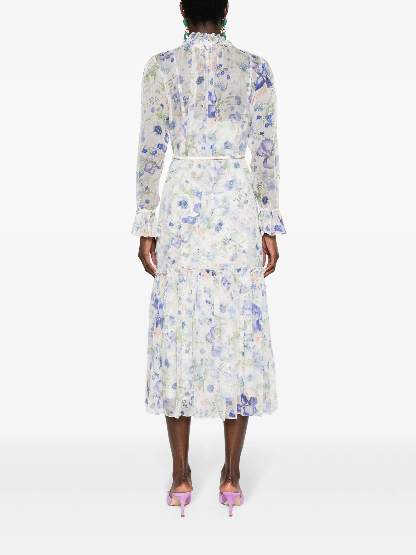 Natura belted midi dress