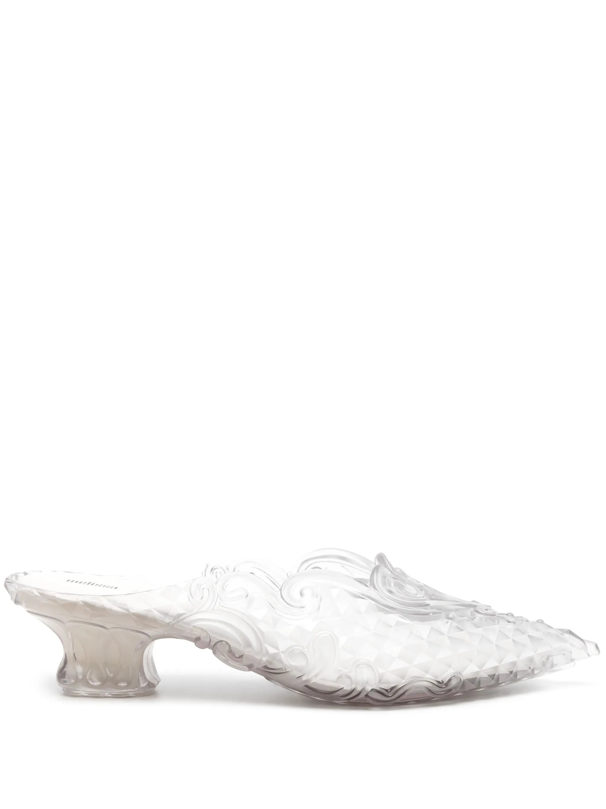 x Melissa 50mm transparent mules
