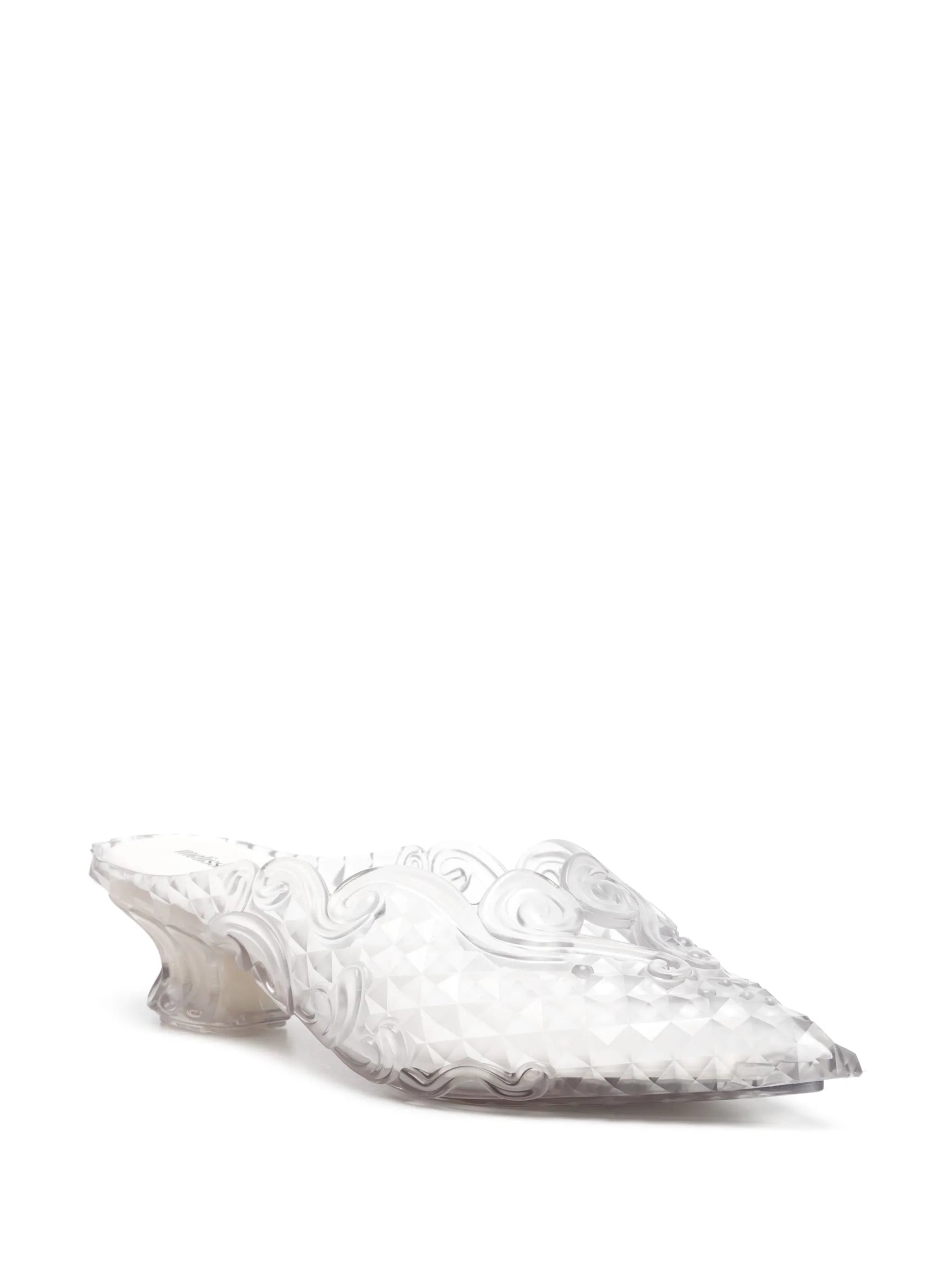 x Melissa 50mm transparent mules