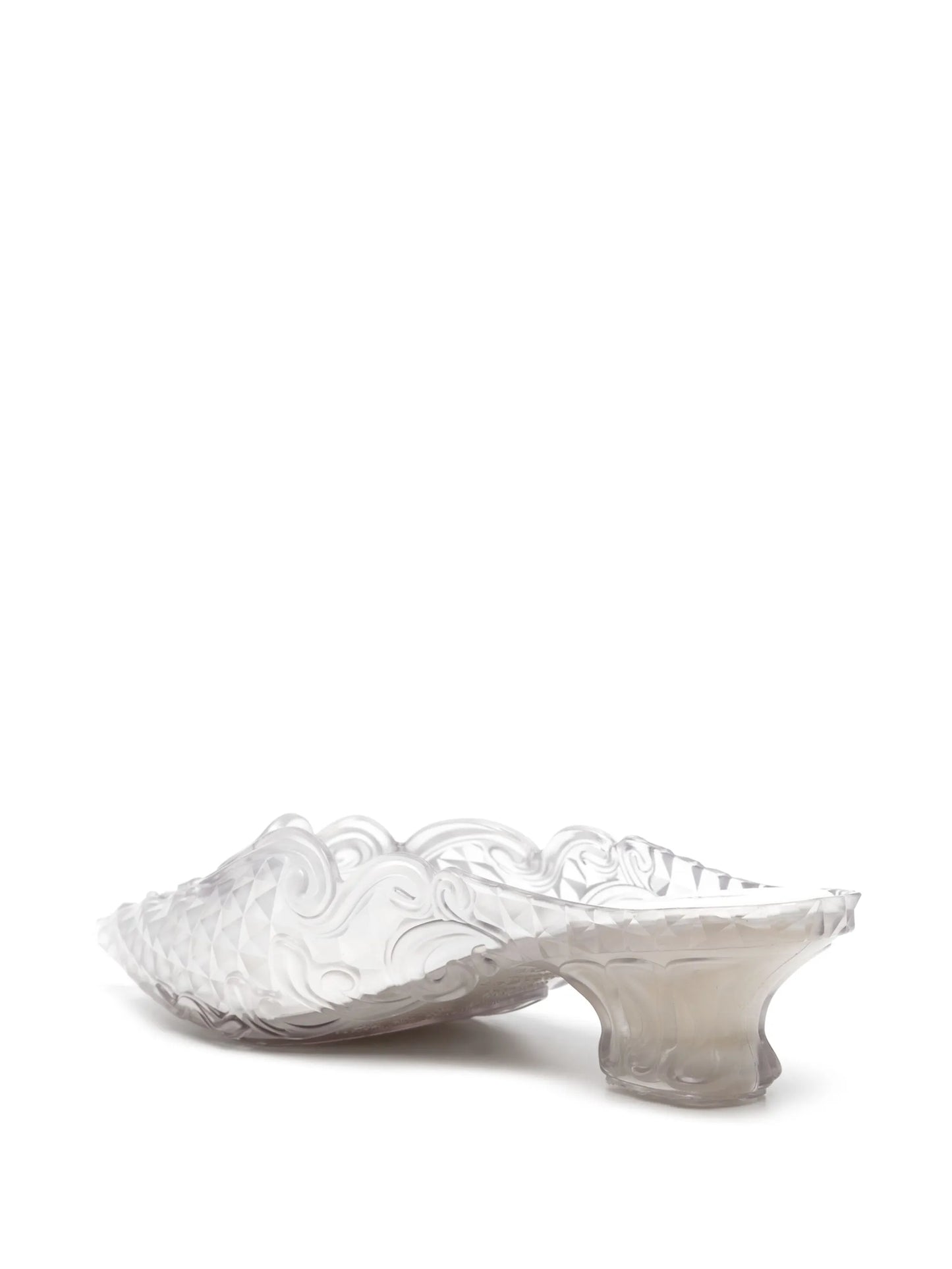 x Melissa 50mm transparent mules