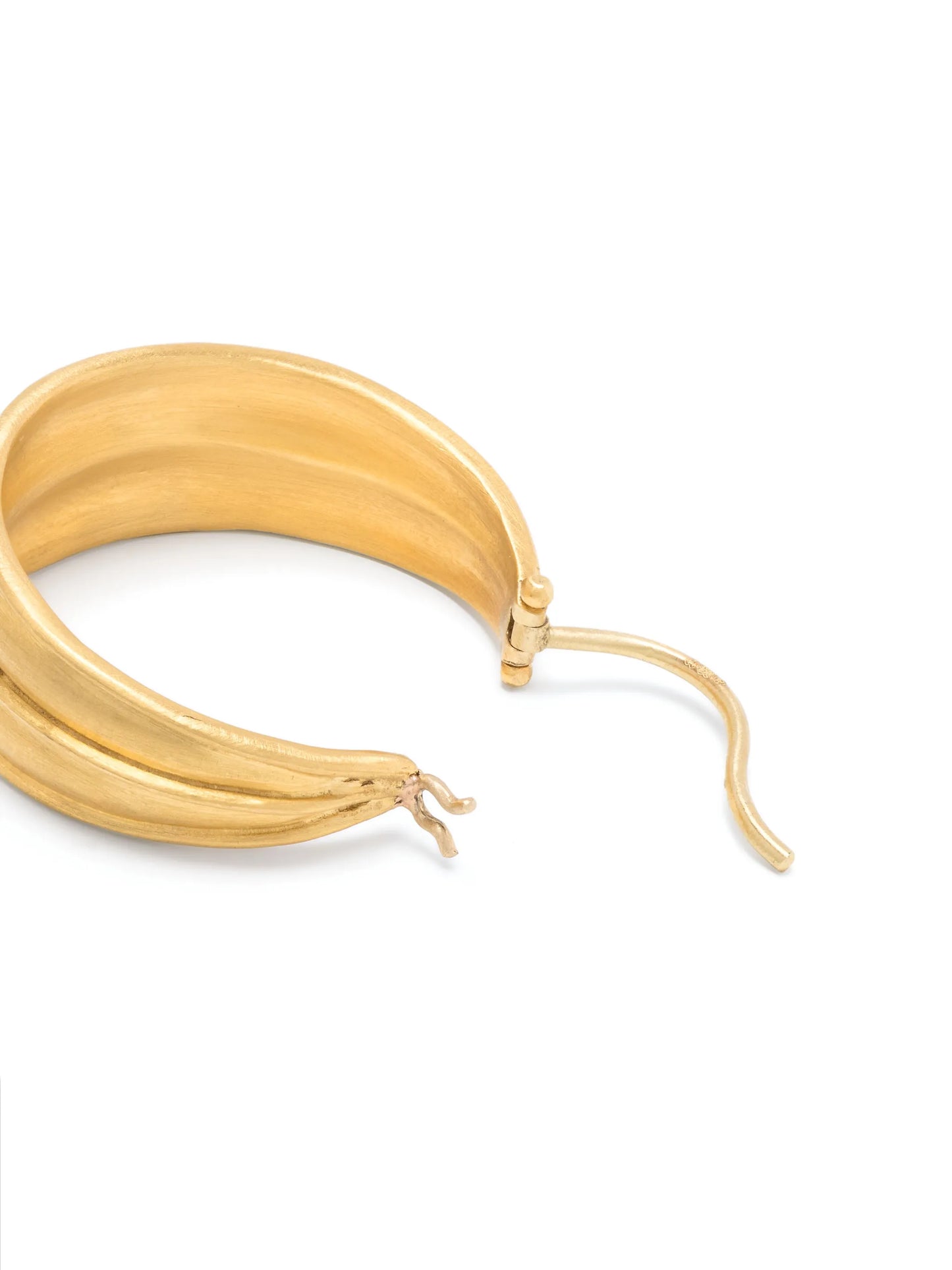 22kt yellow gold Laurel hoop earrings