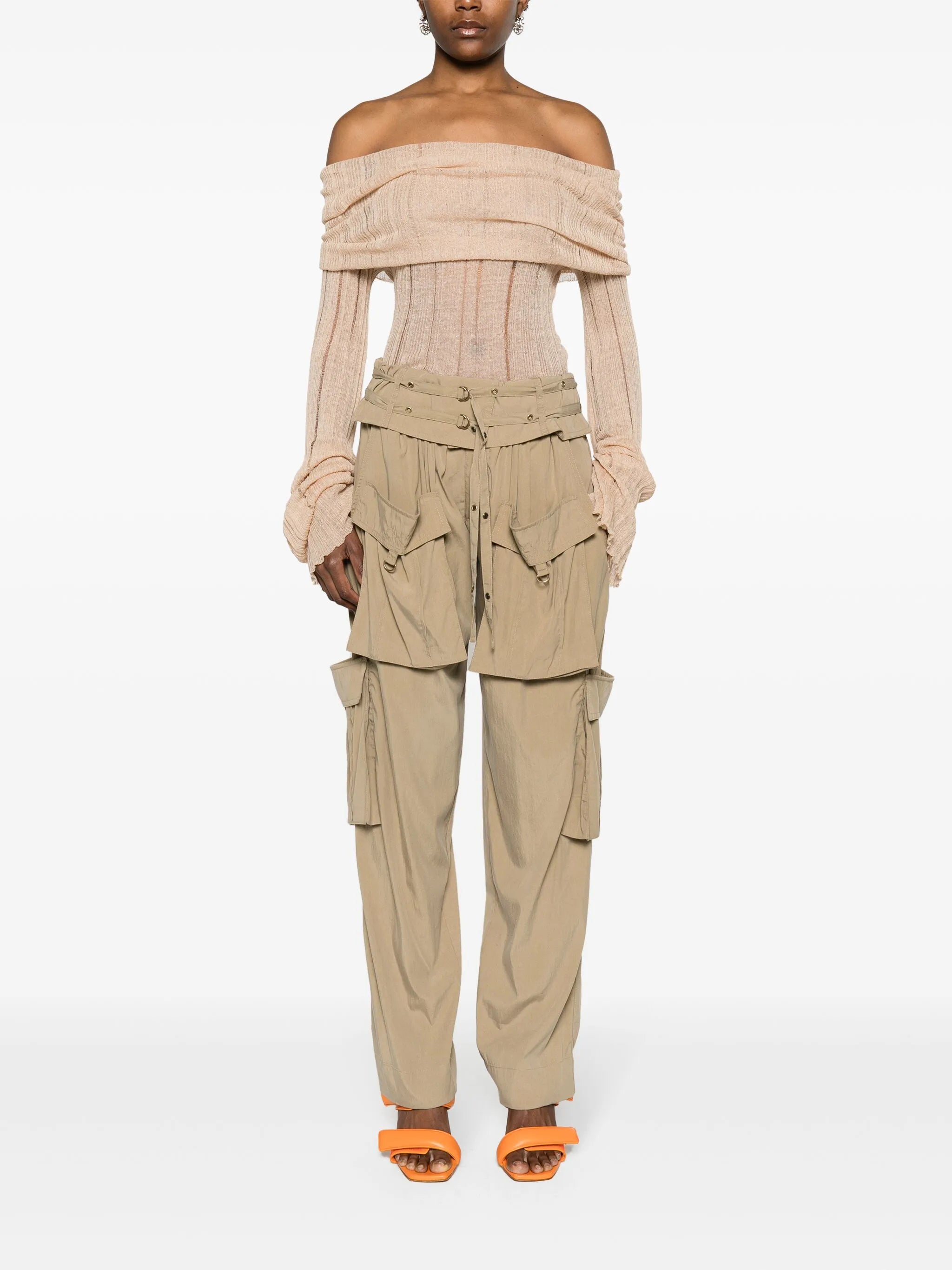 Hadja mid-rise cargo trousers