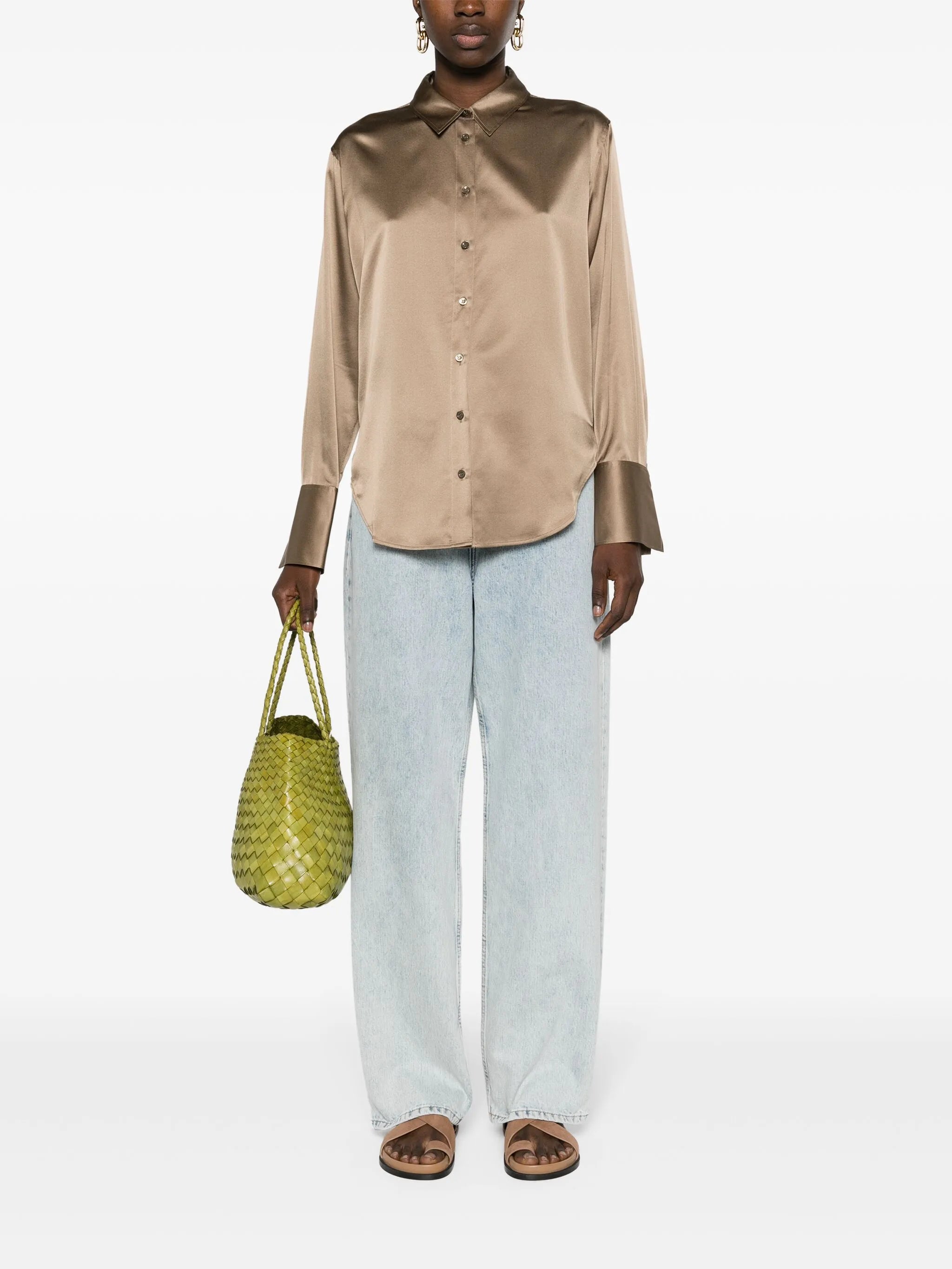 satin silk shirt