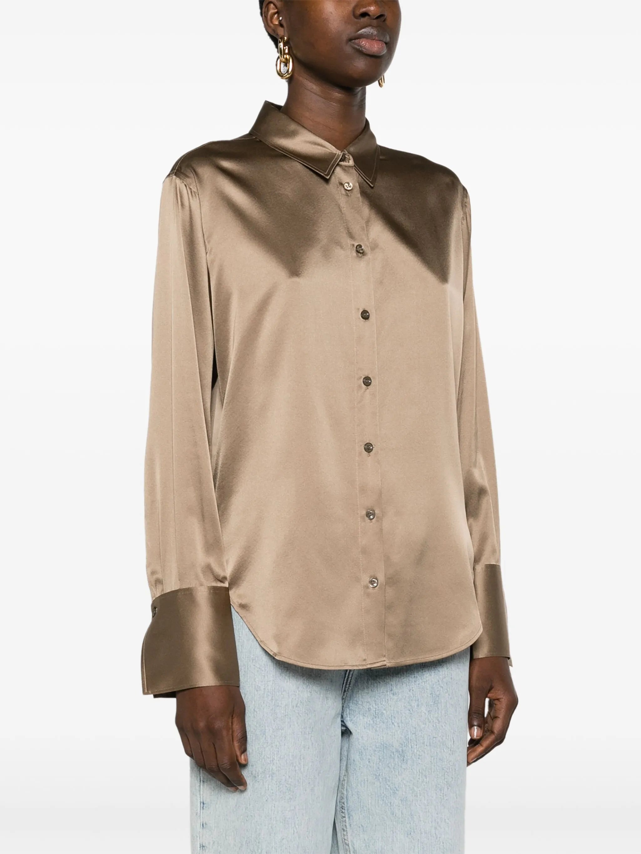satin silk shirt