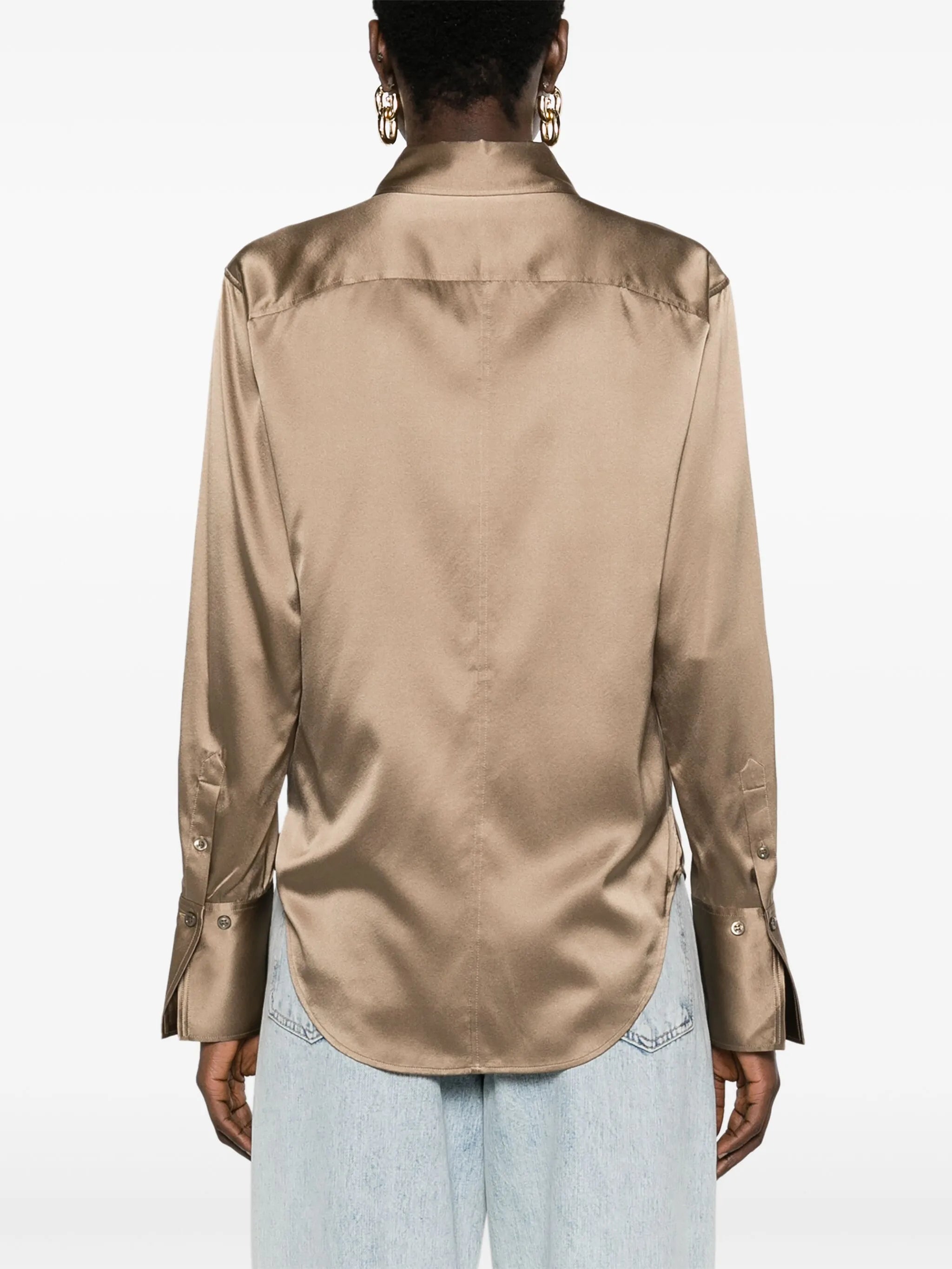 satin silk shirt