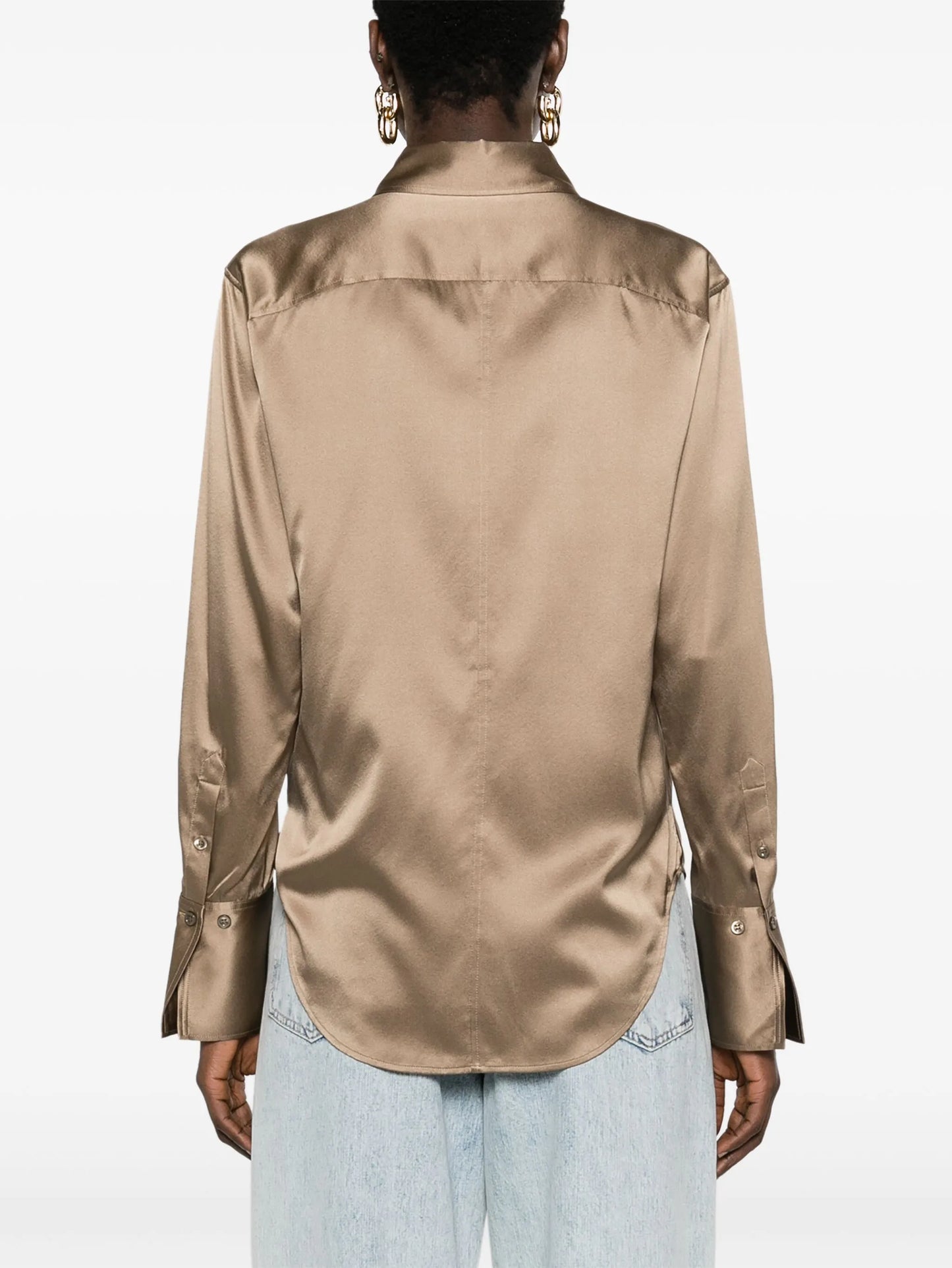 satin silk shirt