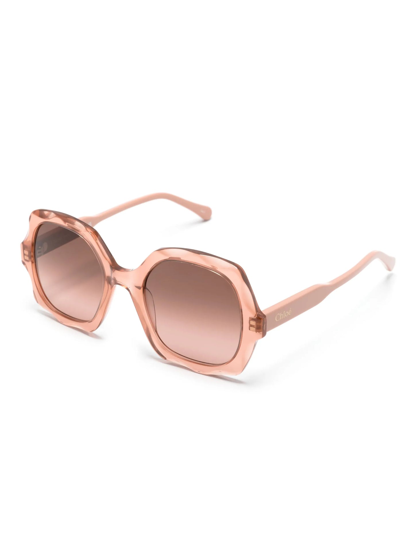 Scallop round-frame sunglasses