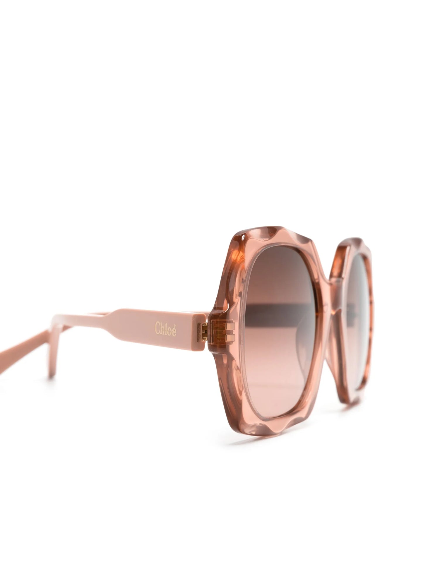 Scallop round-frame sunglasses
