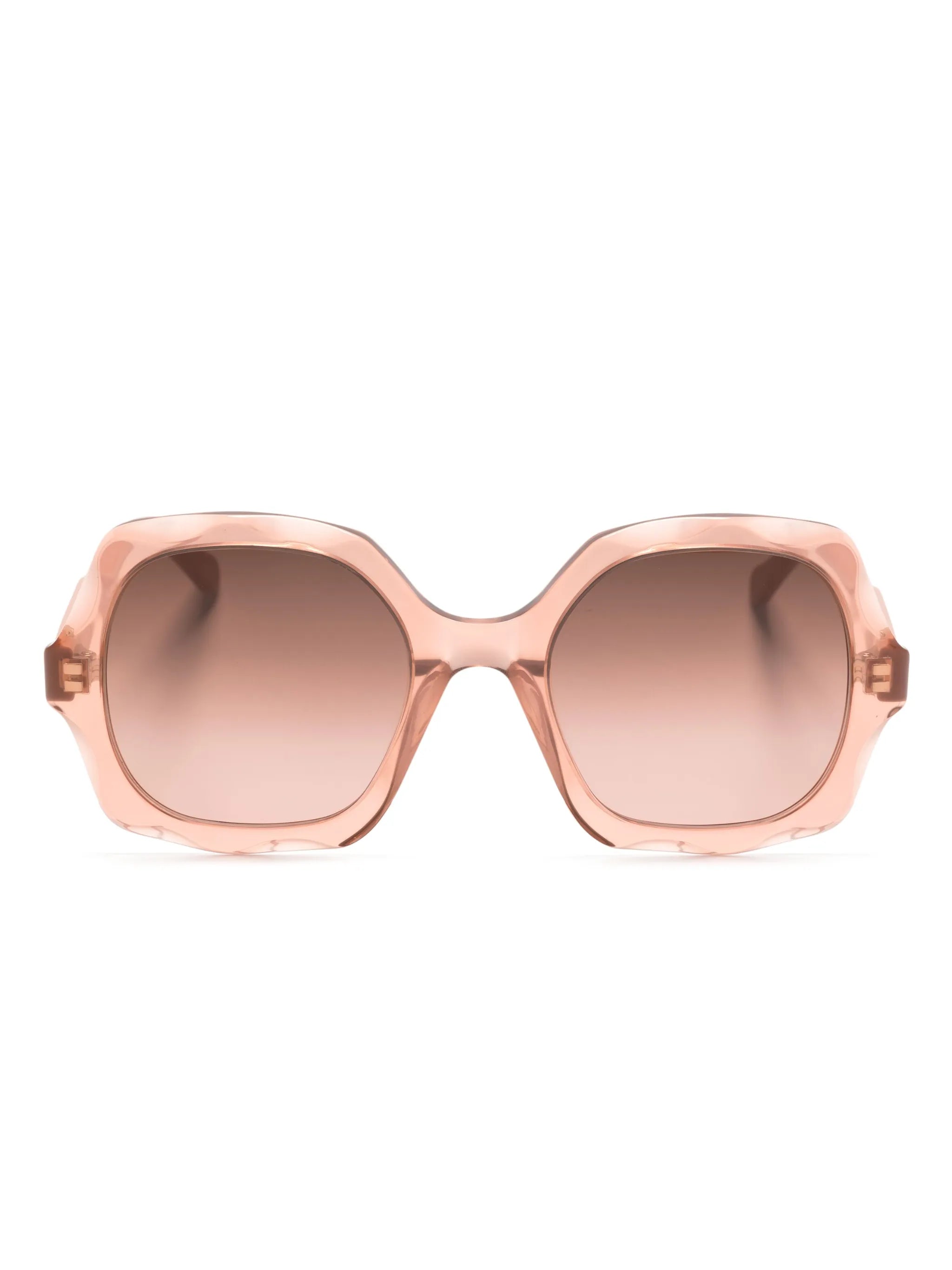 Scallop round-frame sunglasses