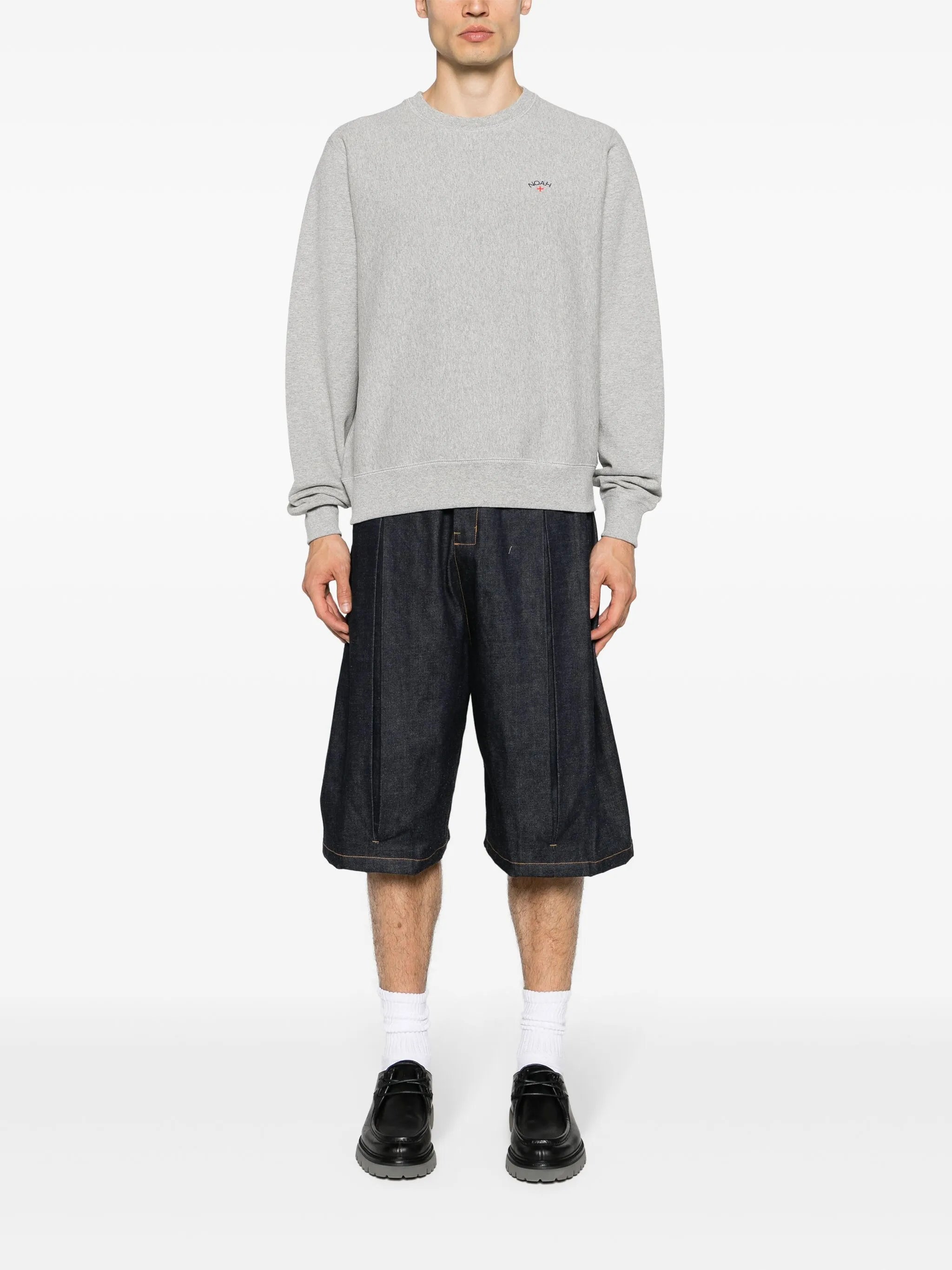 logo-embroidered cotton sweatshirt