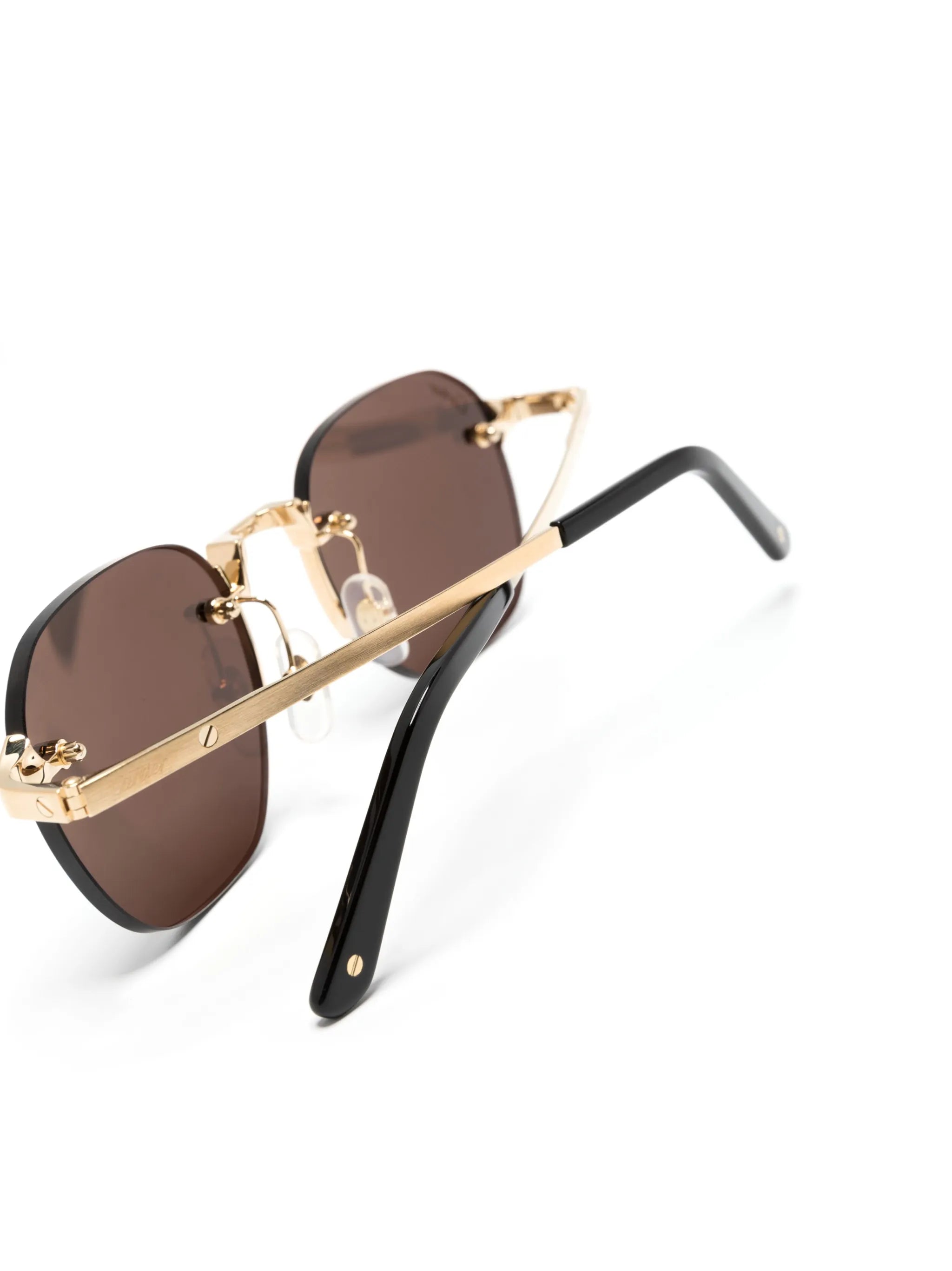 rimless square-frame sunglasses