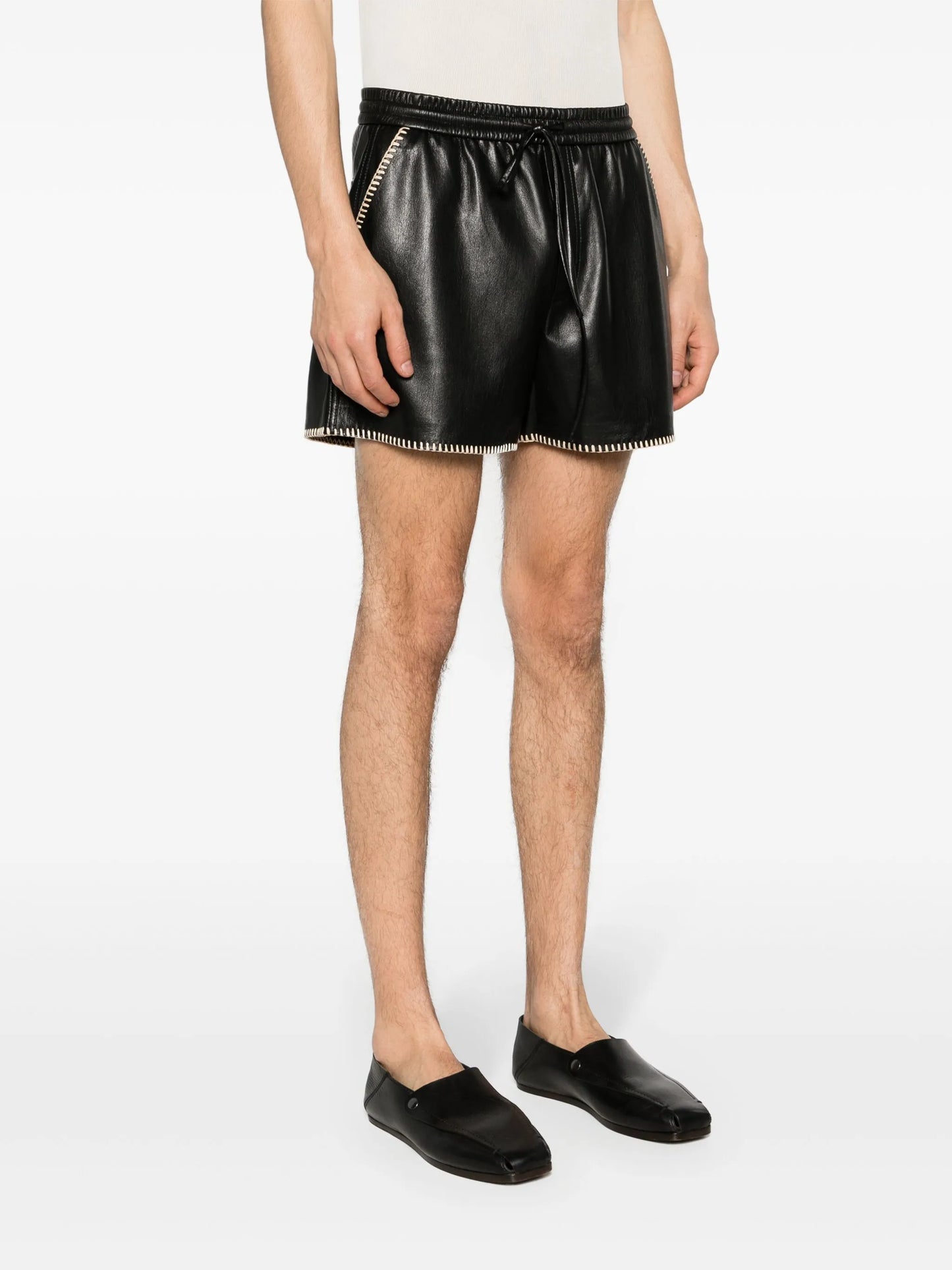 Okobor faux-leather shorts