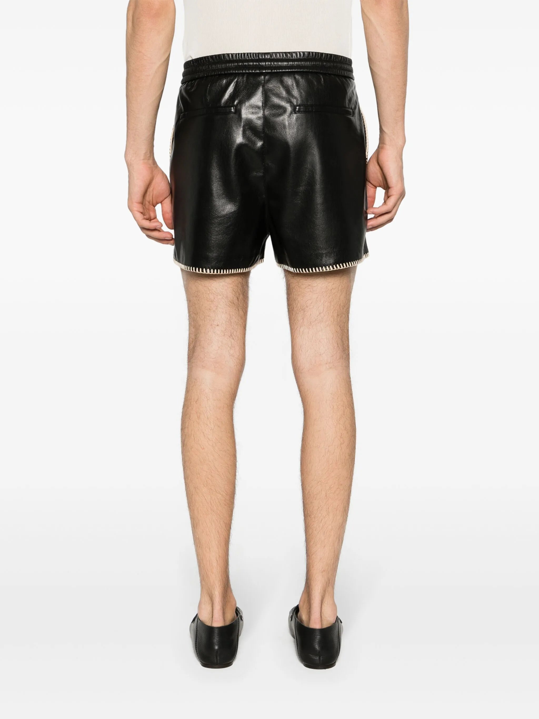 Okobor faux-leather shorts