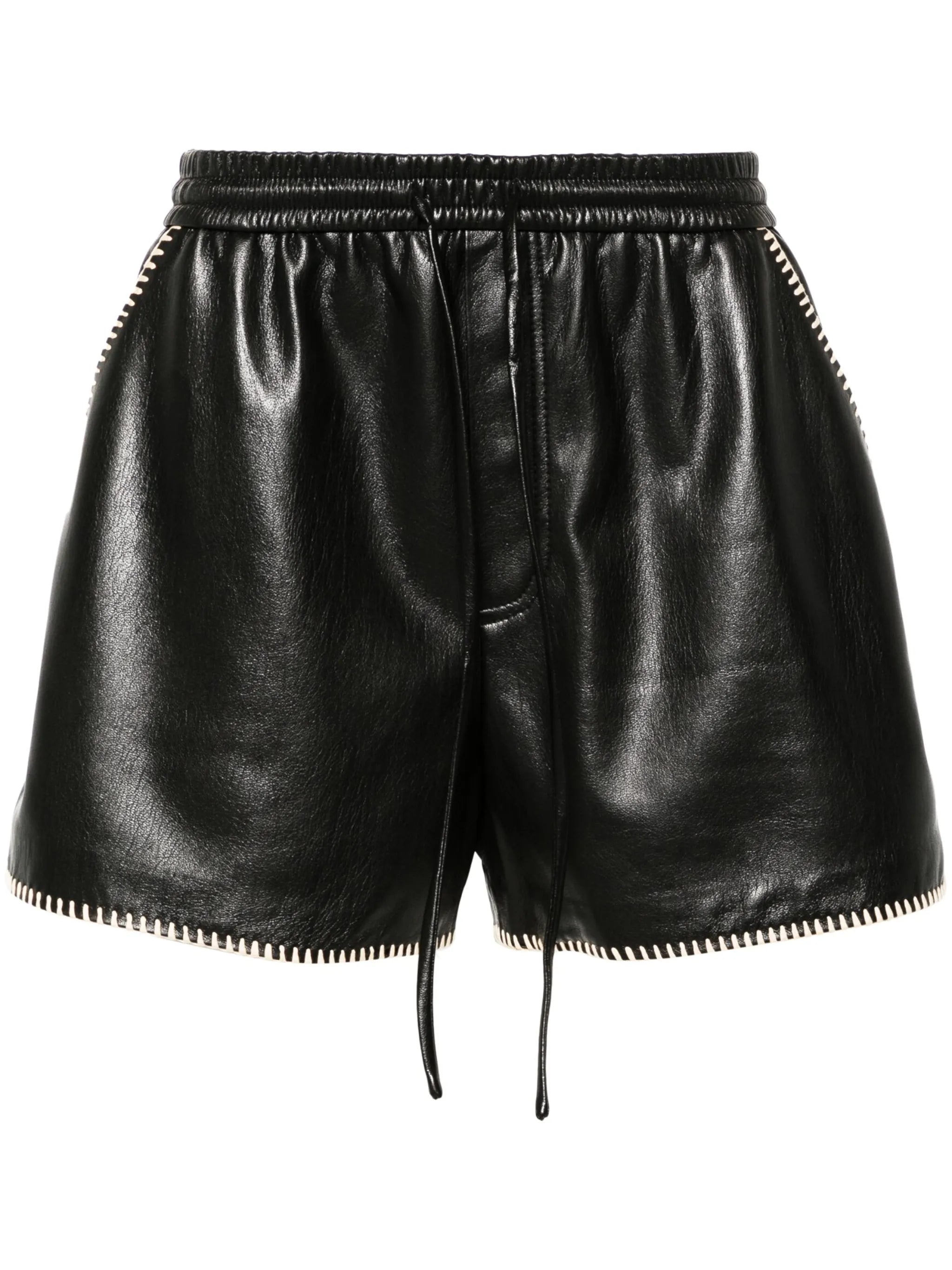 Okobor faux-leather shorts