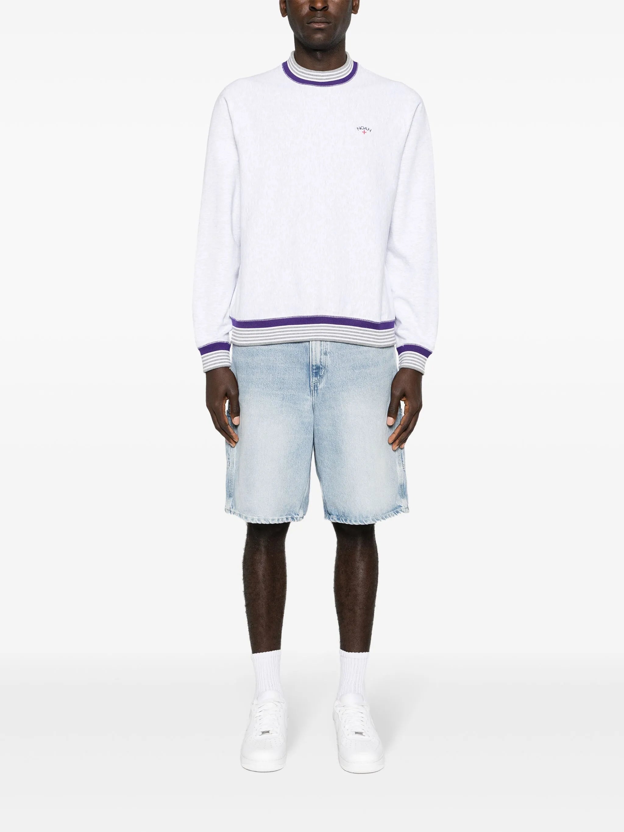 logo-embroidered cotton sweatshirt