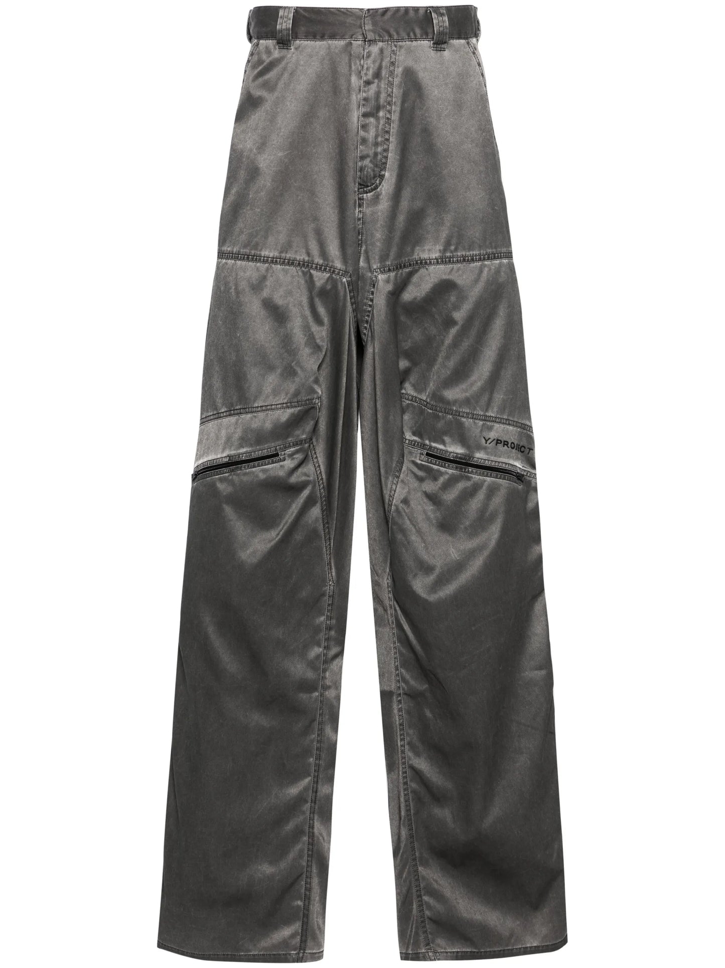 Pop-up wide-leg trousers