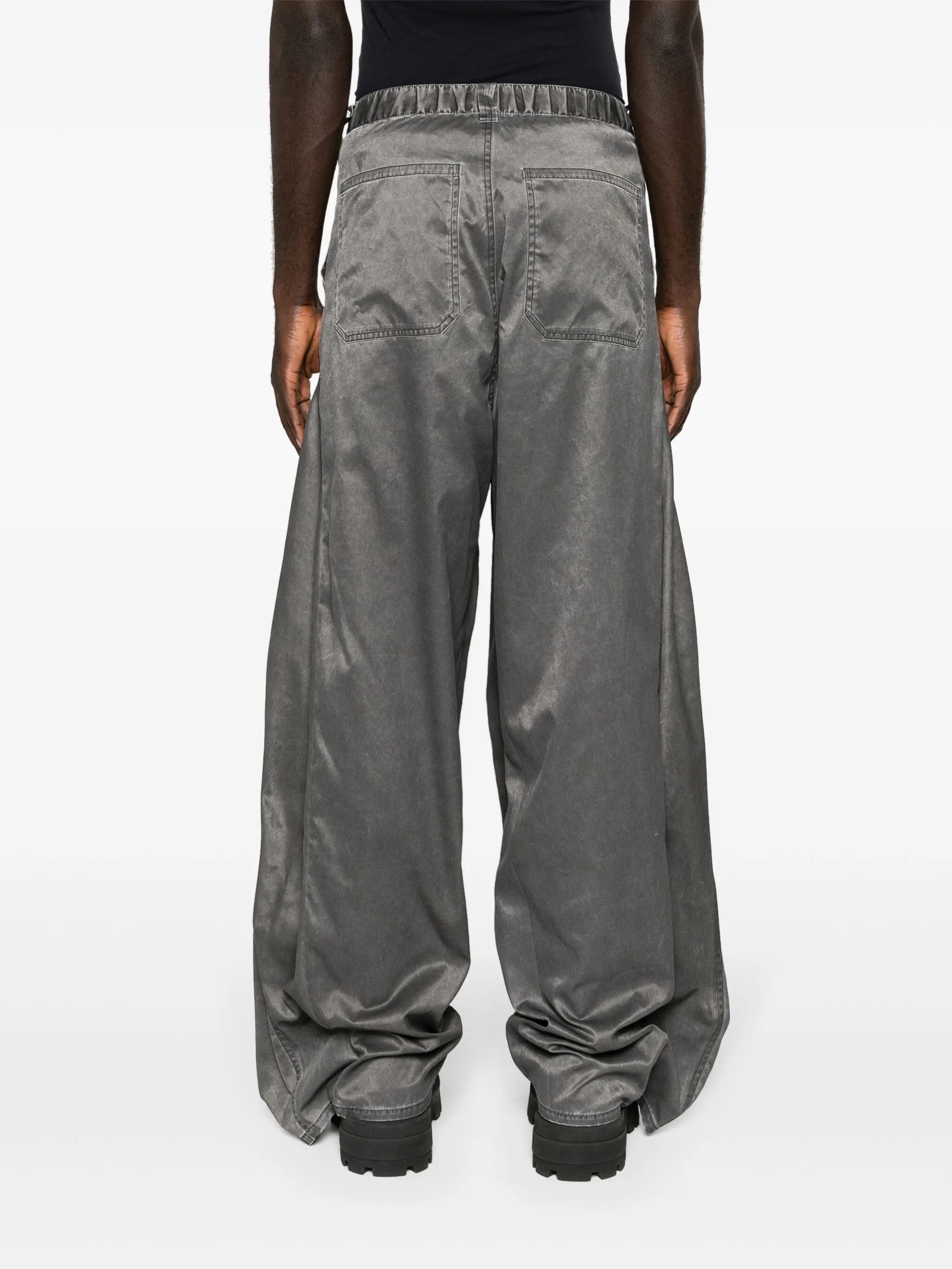 Pop-up wide-leg trousers