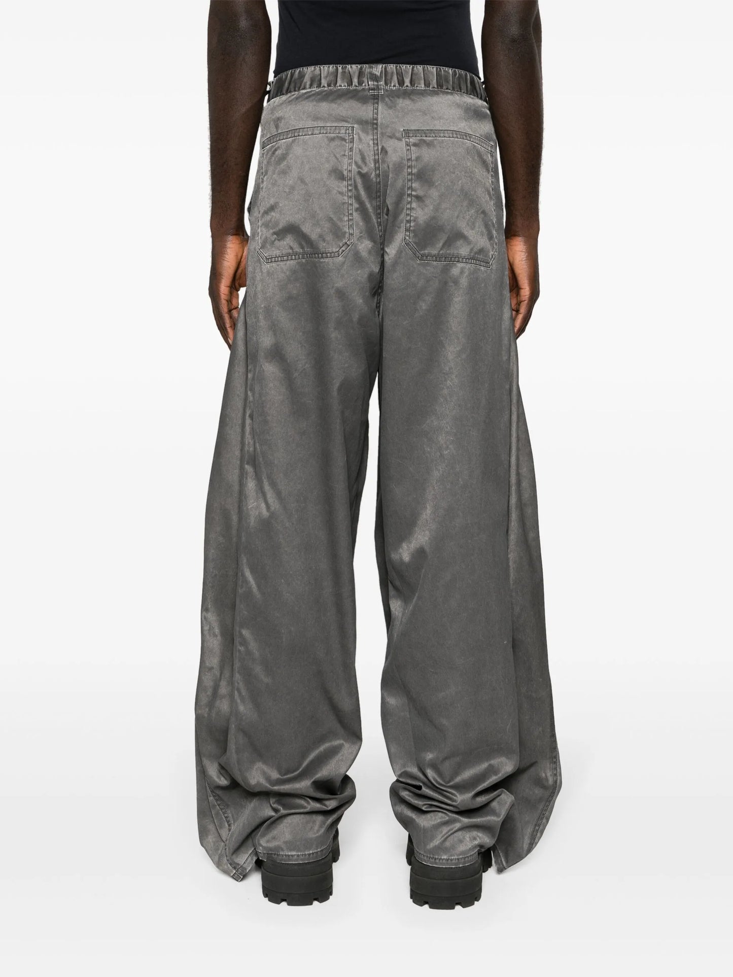 Pop-up wide-leg trousers