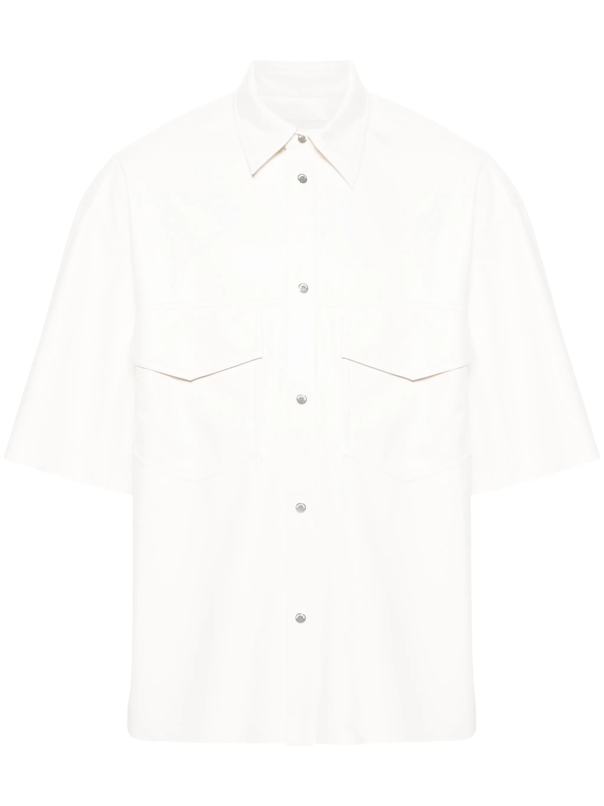 Okobor faux-leather shirt
