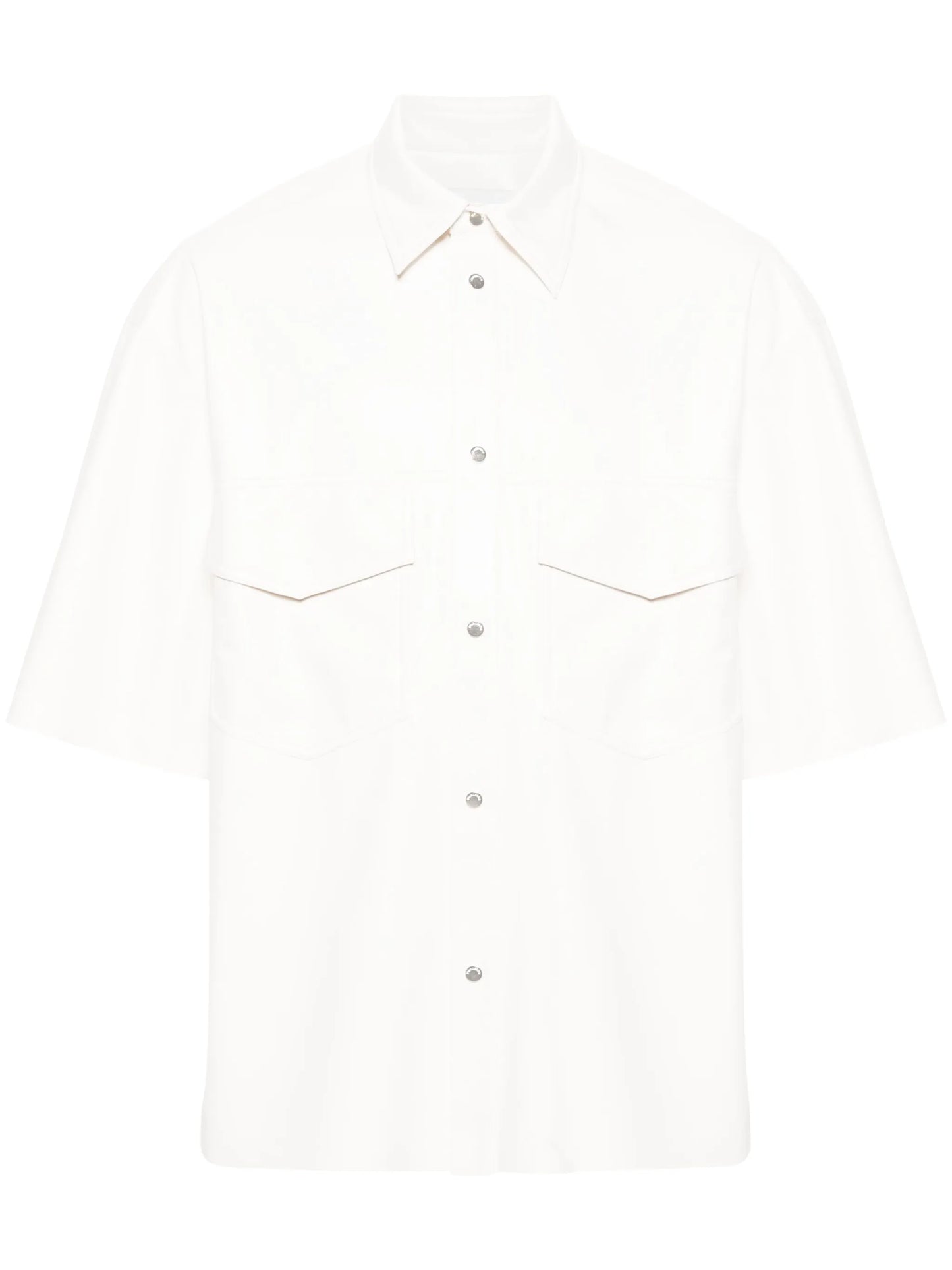 Okobor faux-leather shirt