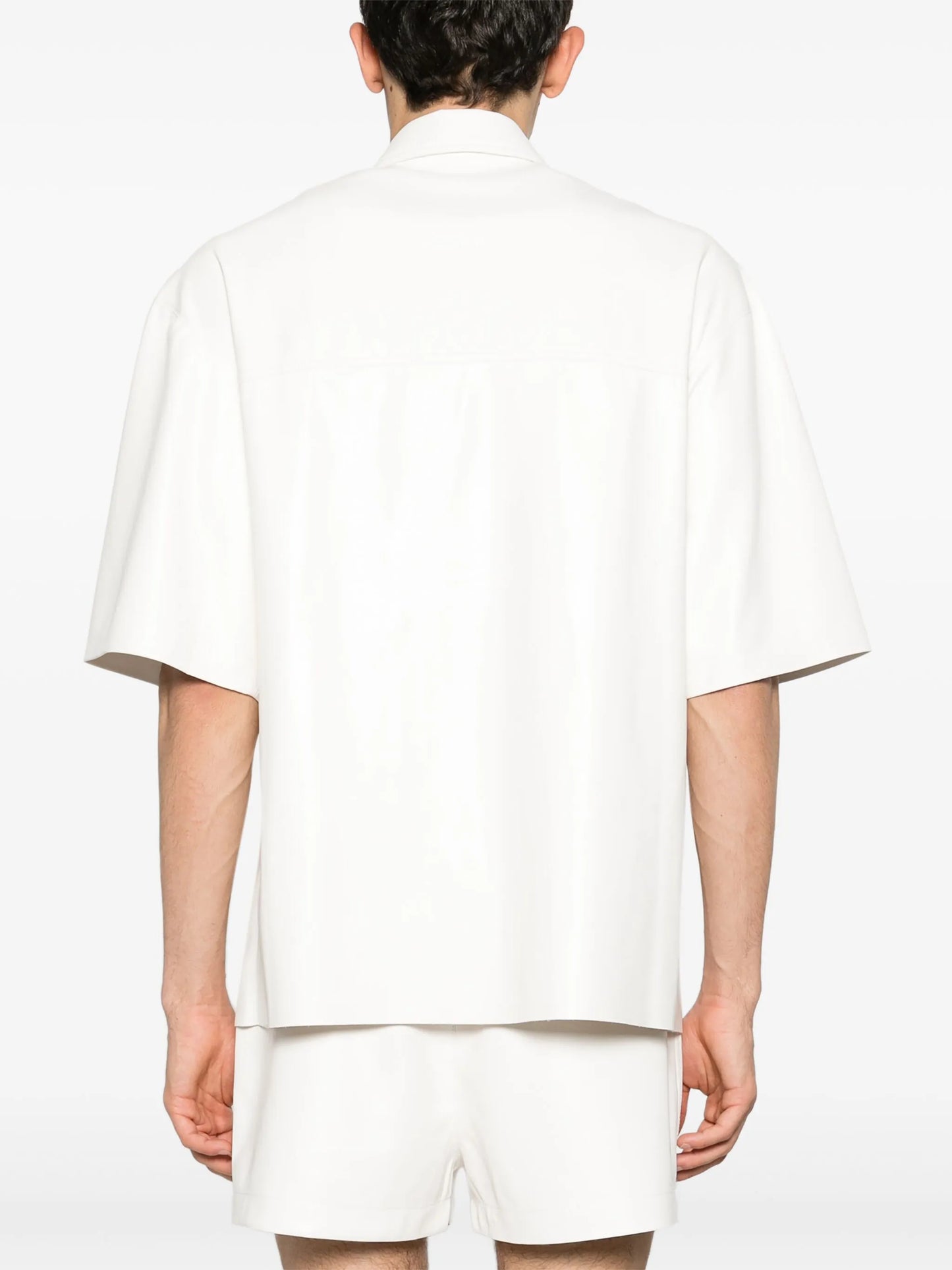 Okobor faux-leather shirt