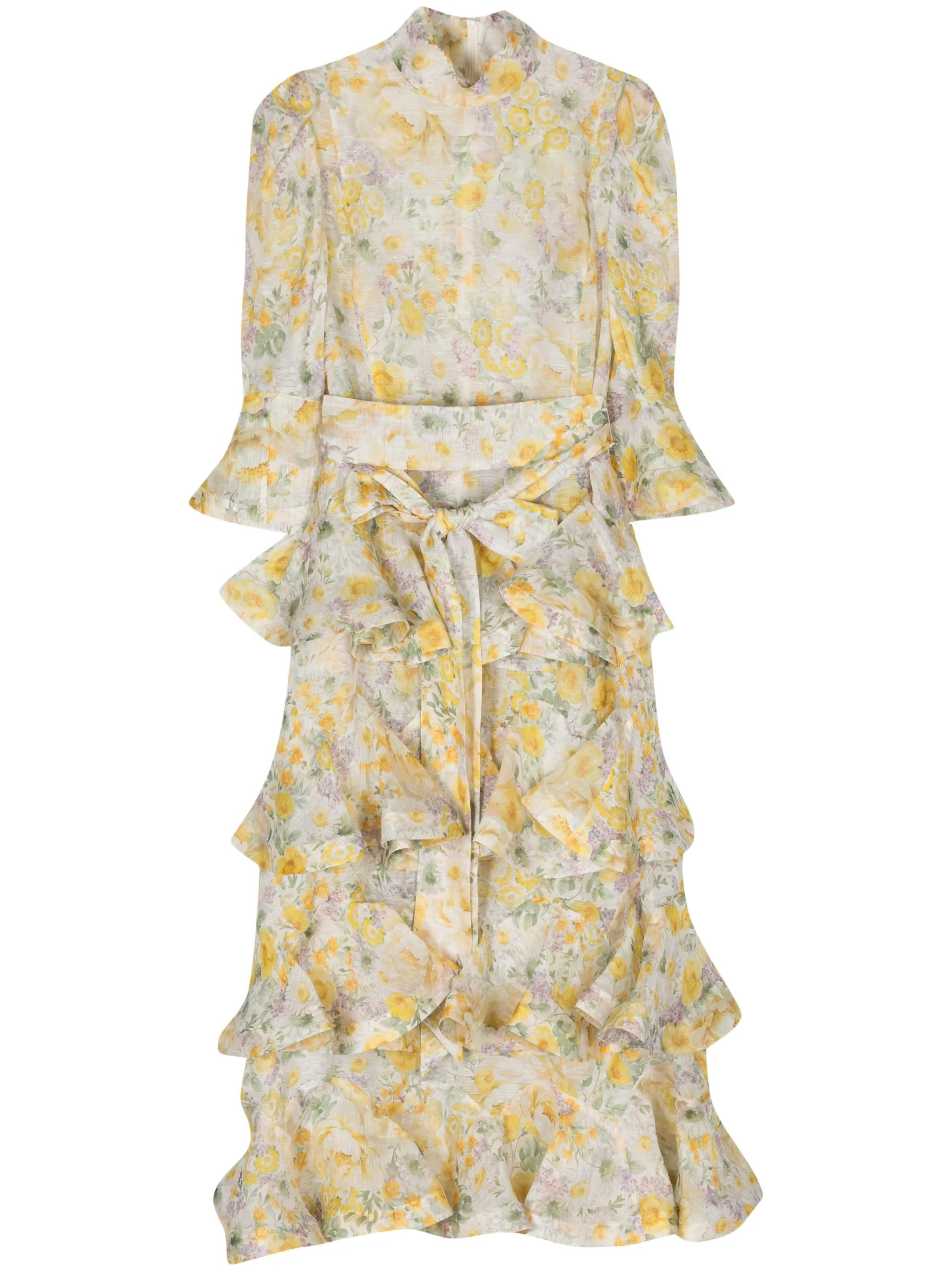 Harmony tiered midi dress