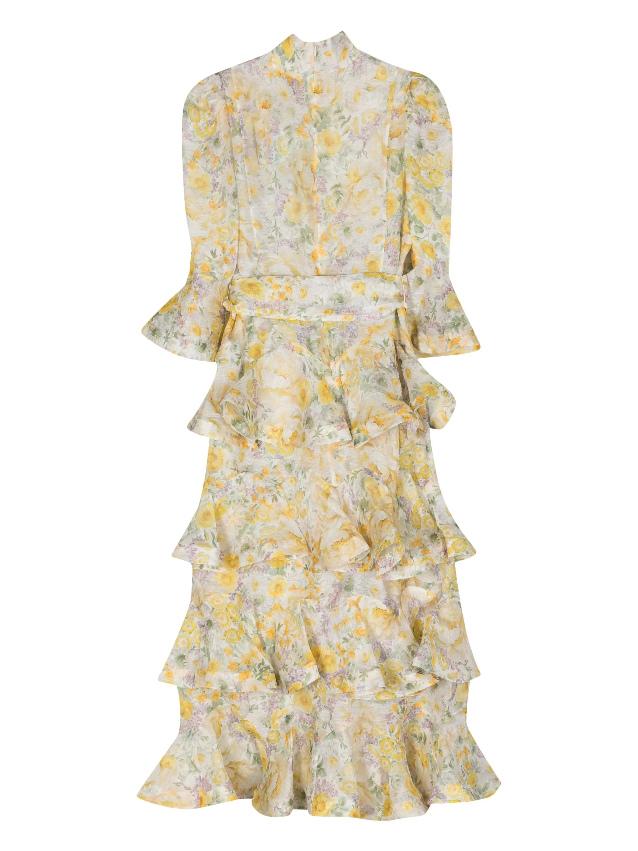Harmony tiered midi dress