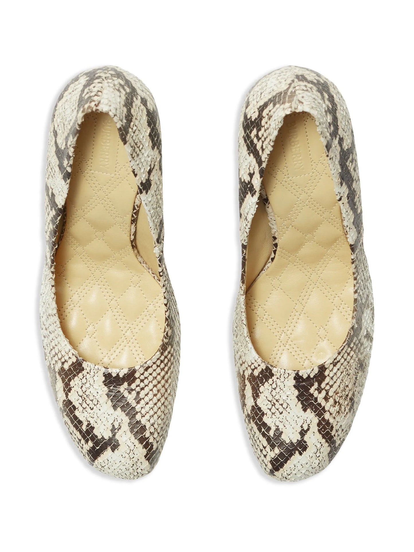 Arch 130mm python-print leather pumps